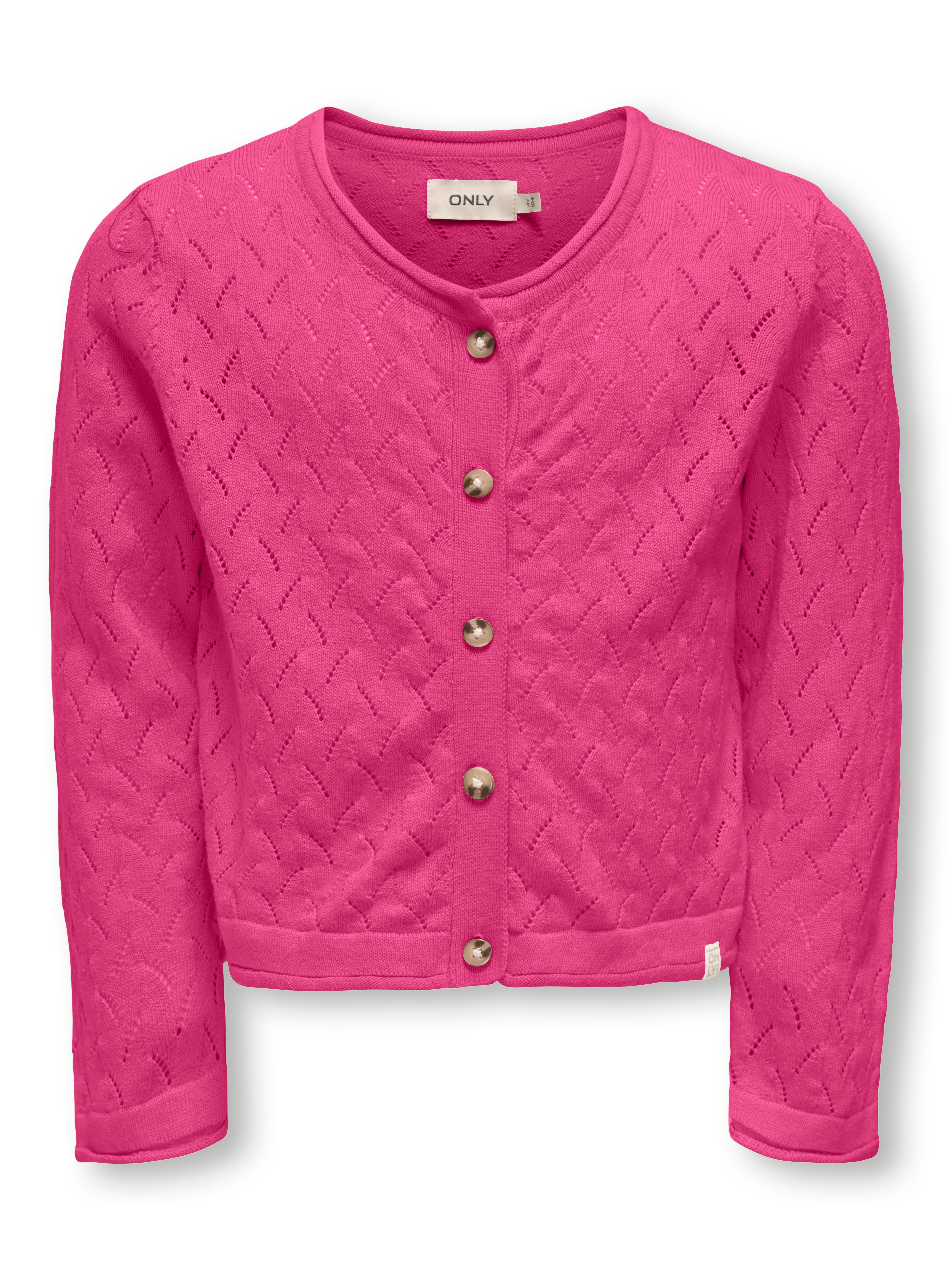 Only Mini Megan Life Cardigan - Magenta til Børn
