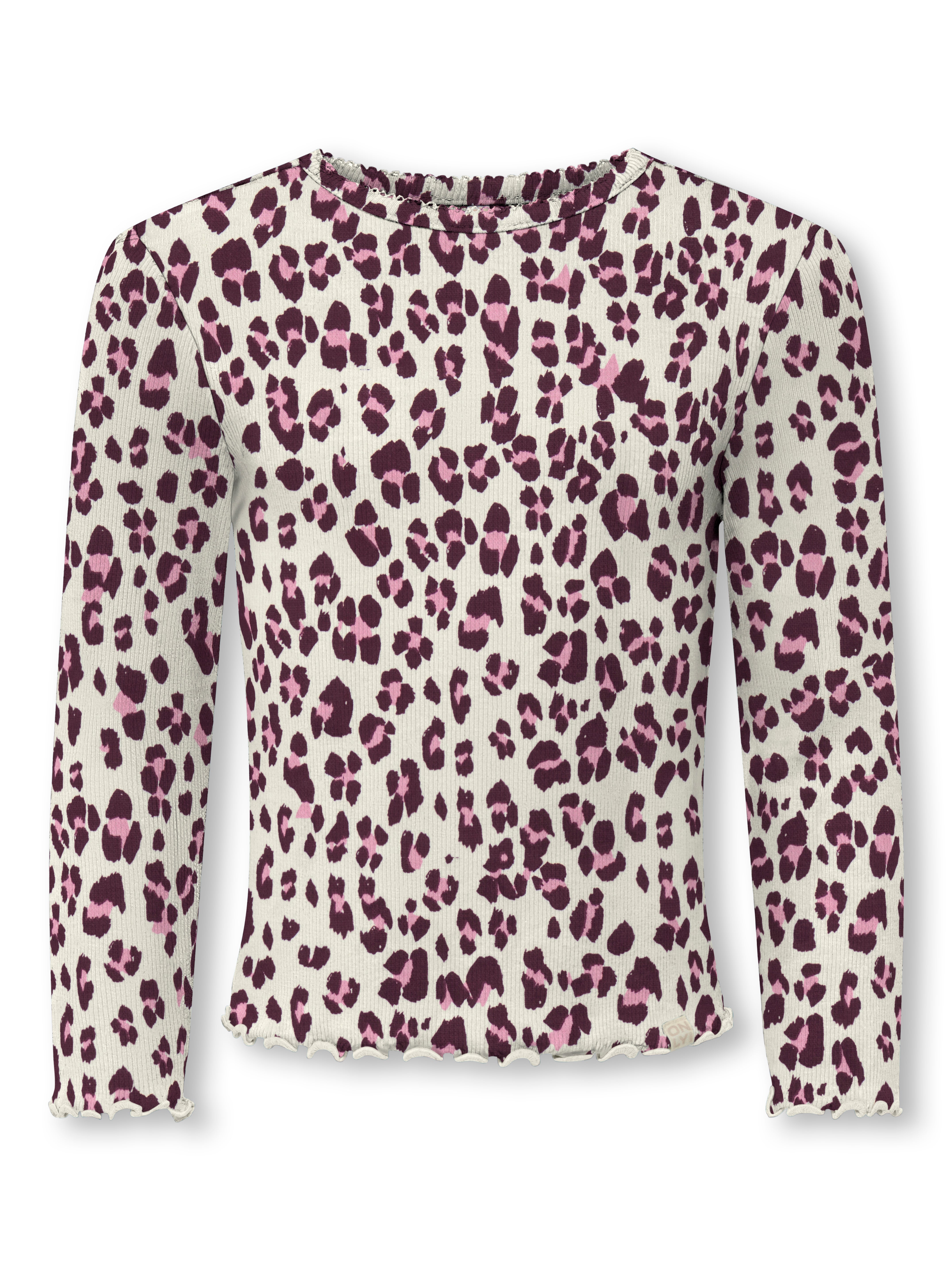 Only Mini Trinny Life Bluse - Leo Print - Black Friday Tilbud