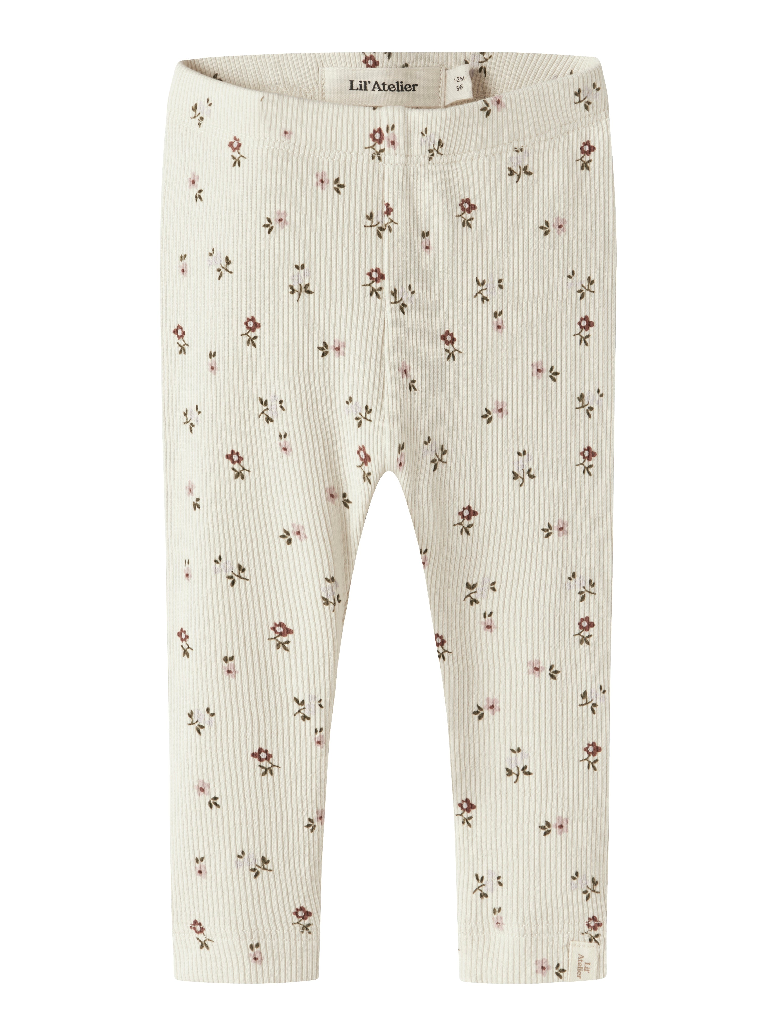 Lil Atelier Gago - Slim Leggings Noos - Turtledove Flower -   Cm
