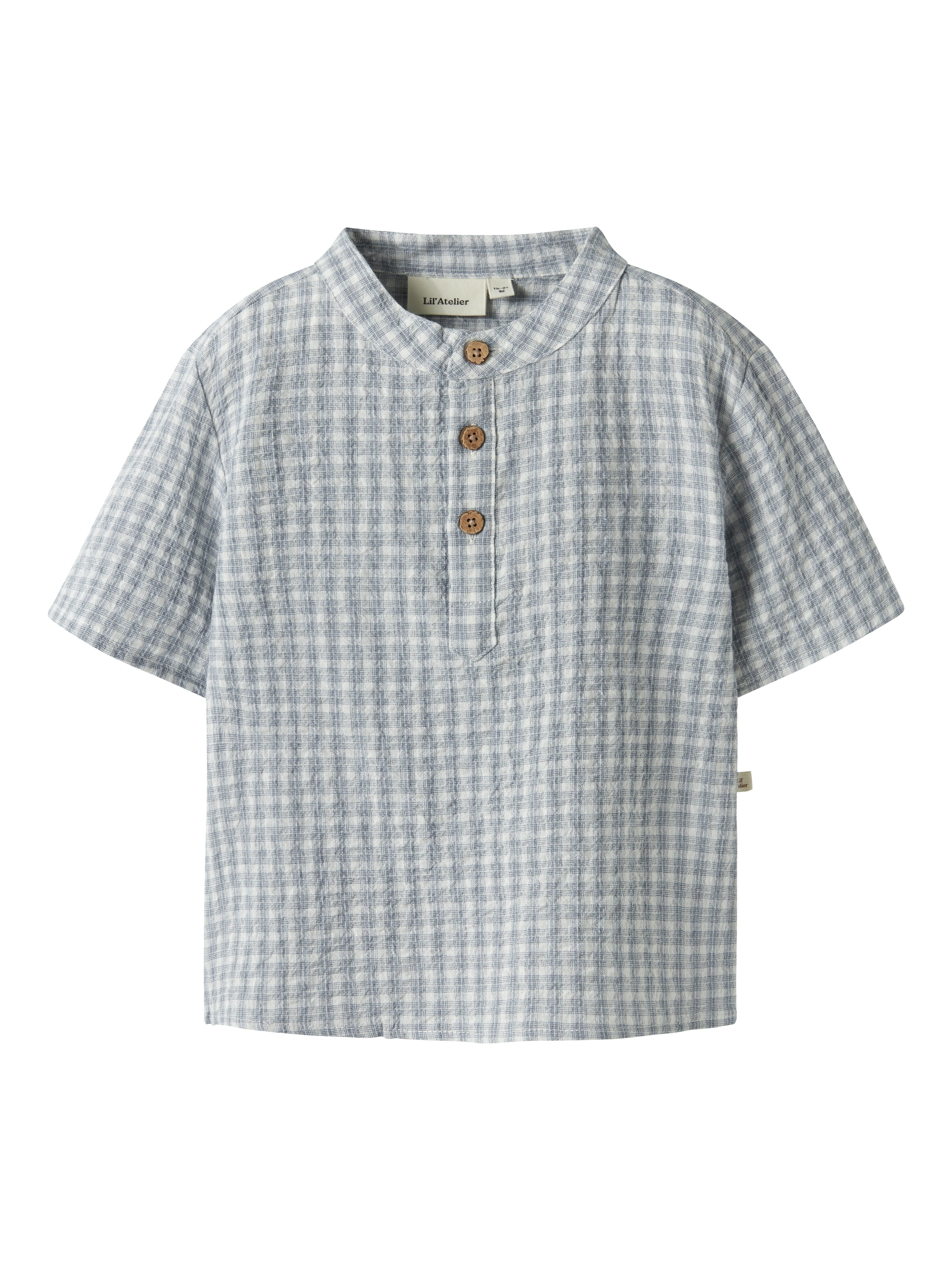 Lil Atelier Frey Ss Loose Shirt - Coconut Milk -   Cm
