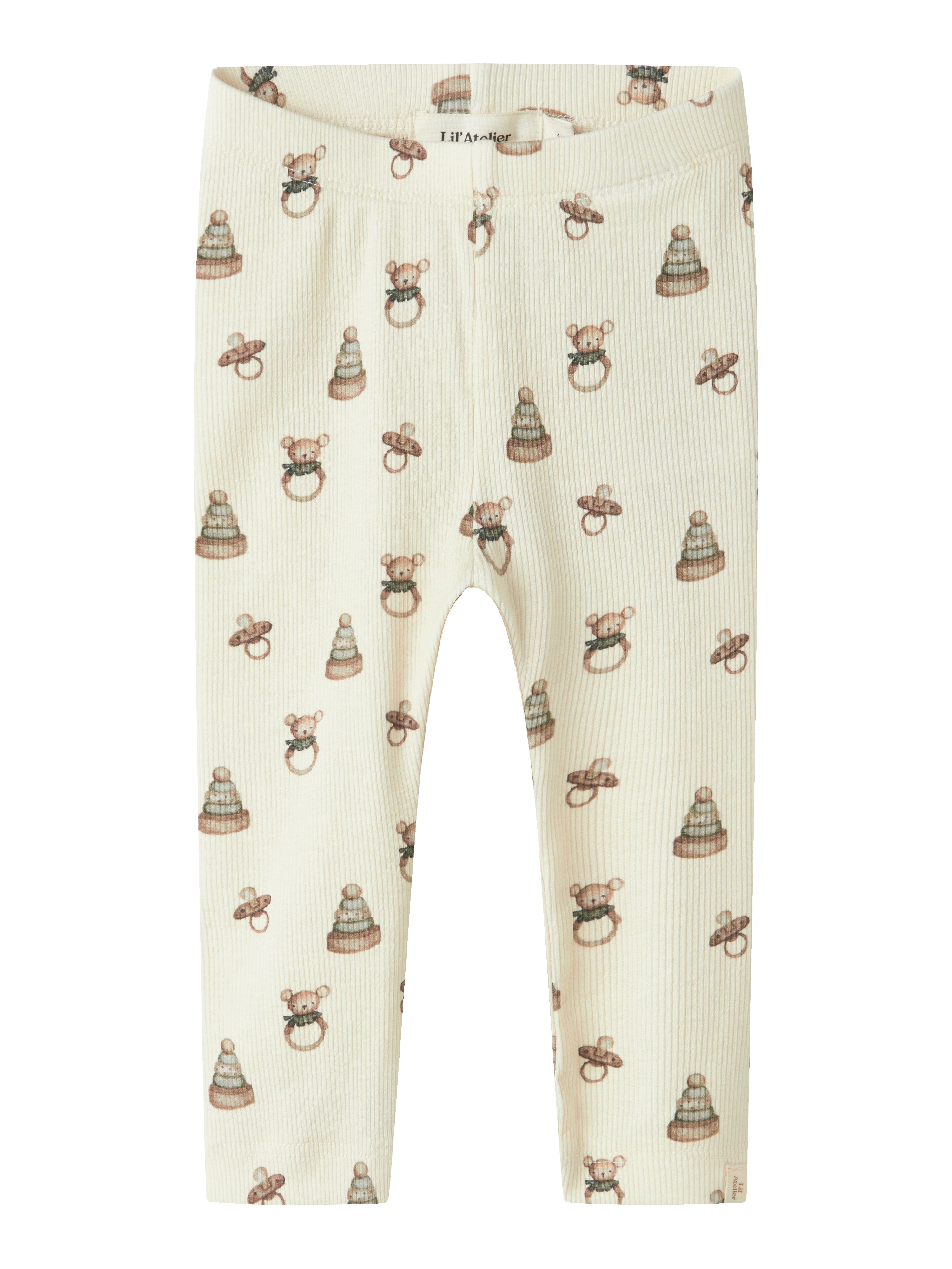 Lil Atelier Gavo Elf Slim Leggings – Turtledove Toy Tilbud