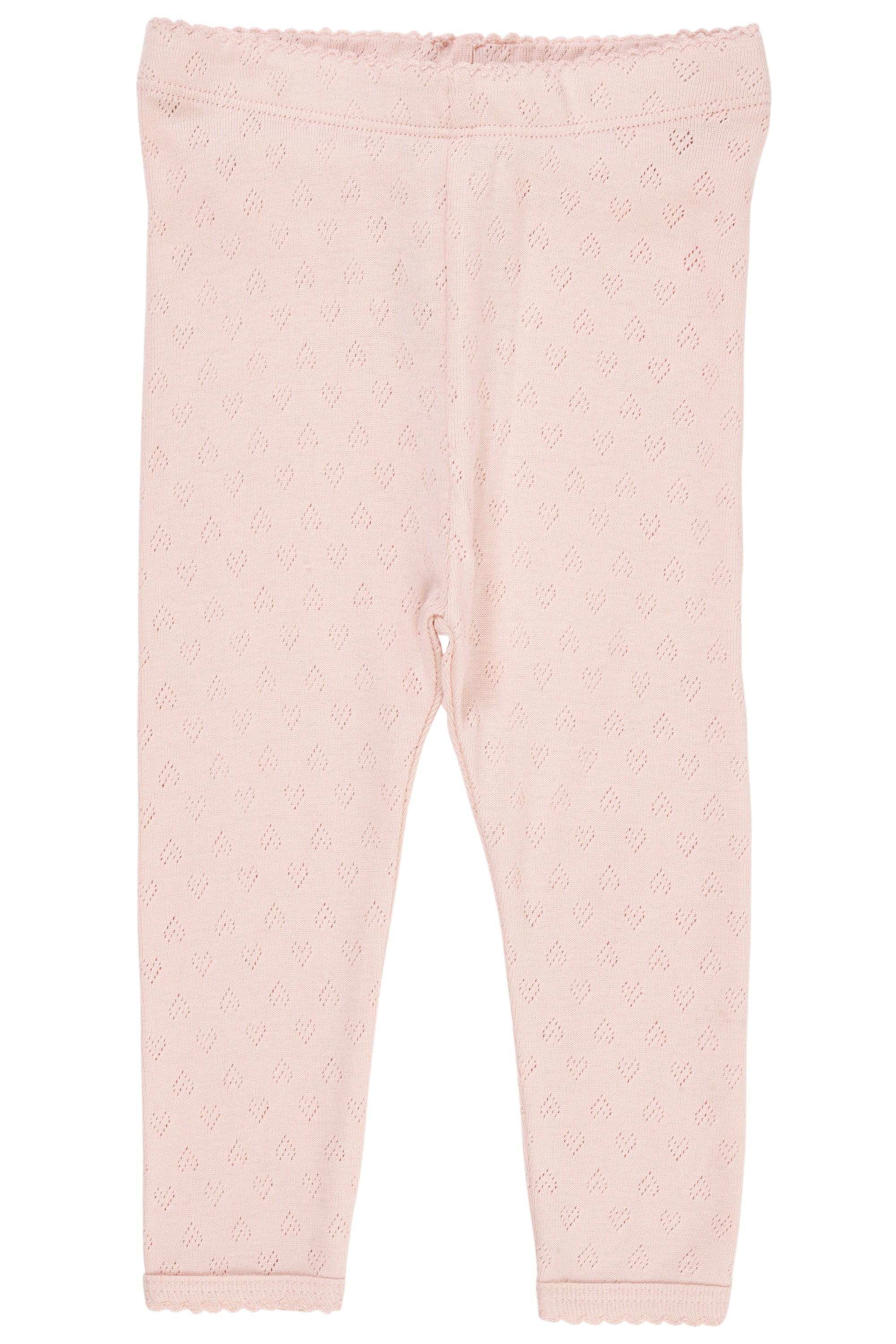 Copenhagen Colors Pointelle Hjerte Leggings – Støvet Rosa