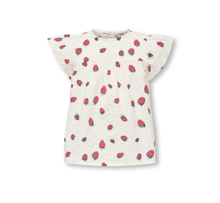 Only Mini Fina Cerise Ss Top - Tofu Strawberry -   Cm