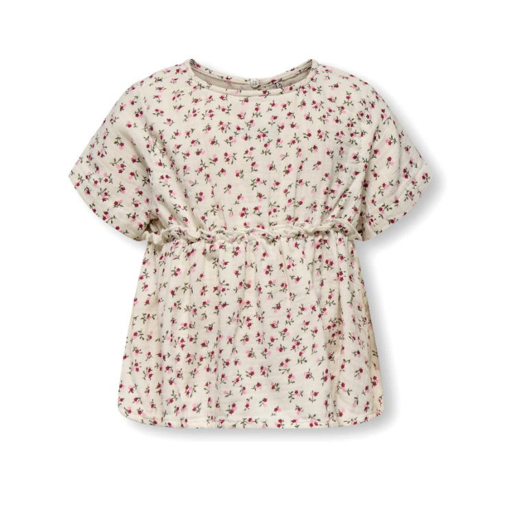 Only Mini Thyra Life Ss Top - Tofu Ditsy Flower -   Cm
