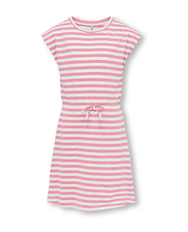 Only Mini May Life Ss Dress - Romance Rose Cloud Dancer -   Cm