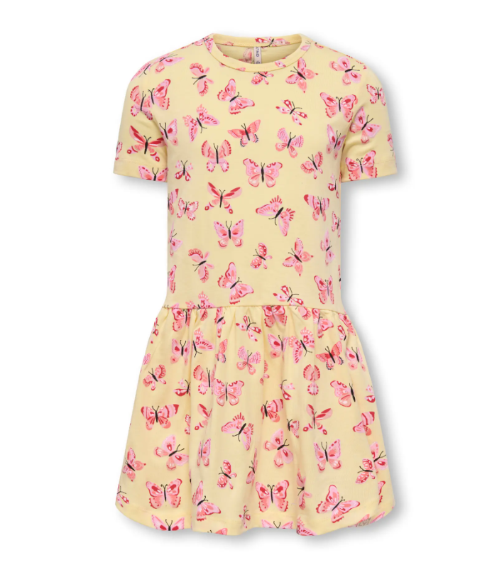 Only Mini Cally Ss Dress - Sunlight Papillon -   Cm