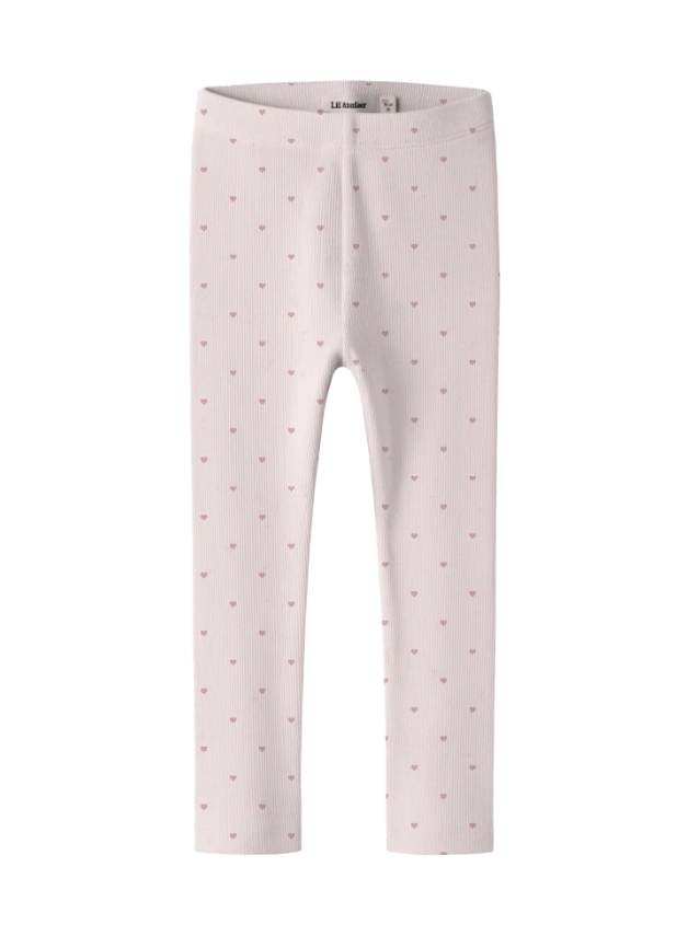 Lil Atelier Gago - Slim Leggings Noos - Hushed Violet Heart -   Cm