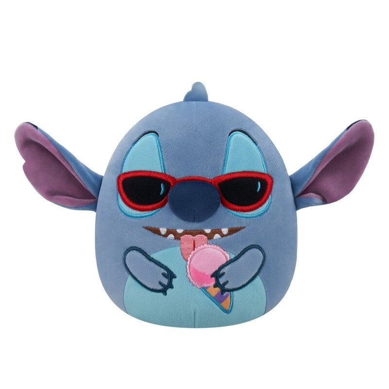 Squishmallows Disney Stitch Bamse med Is – 20 cm Krammevenlig