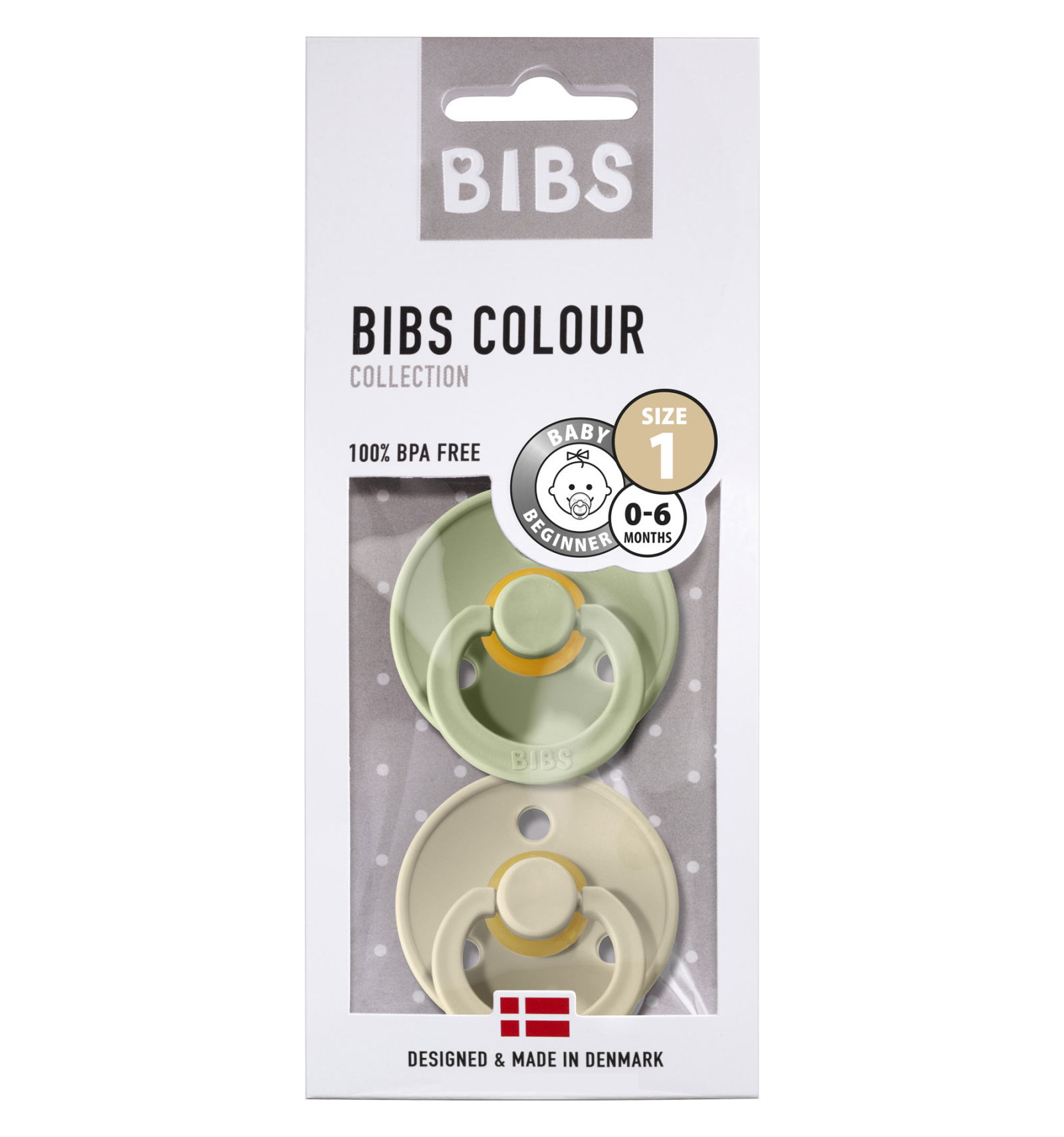 Bibs Sutter 2 Pak – Elegant Sage & Sand til Babyer