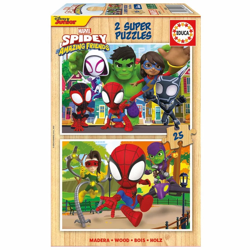 Educa Puslespil med Spidey – Sjov og Læring for Børn