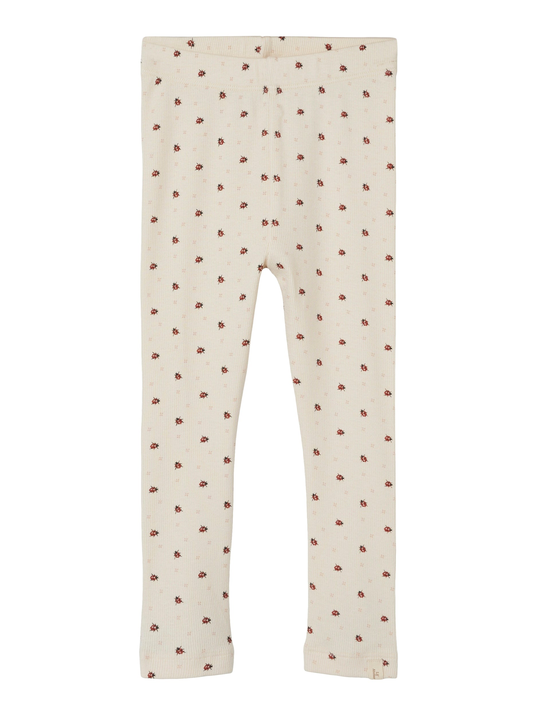 Lil Atelier Gago Kye Leggings med Mariehøne – Hvidgrå