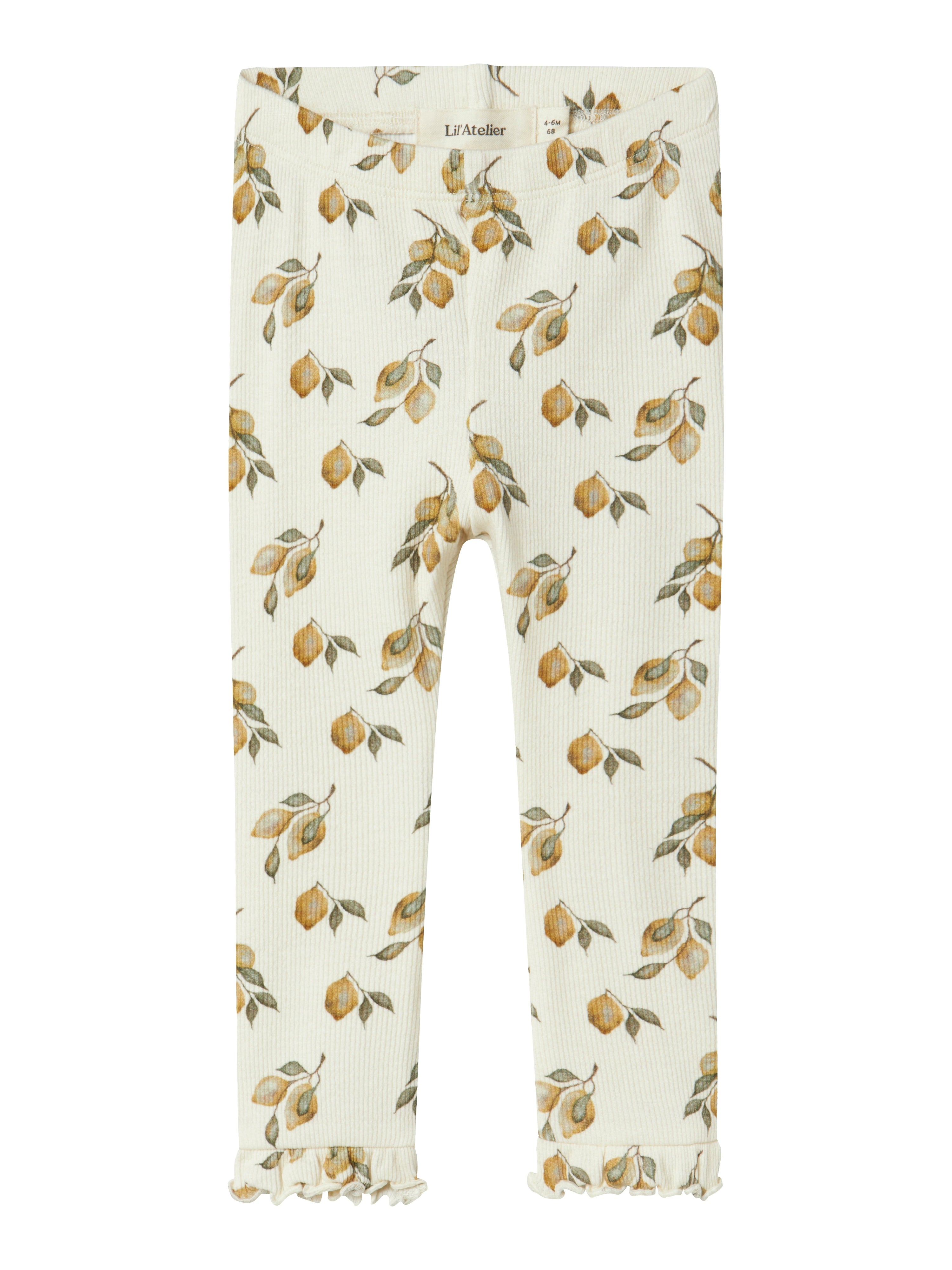 Lil Atelier Gavo Eka Leggings – Turtledove Lemon Tilbud!