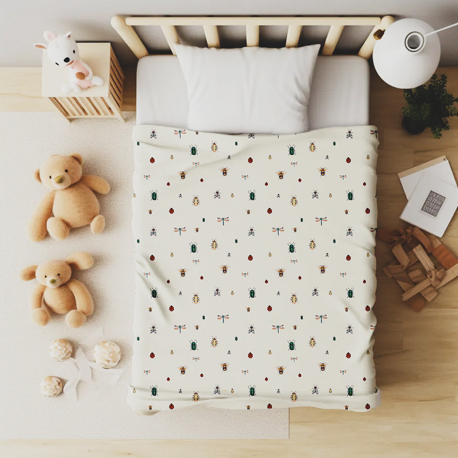 Økologisk Junior Sengetøj - Krible Krable Design Tilbud