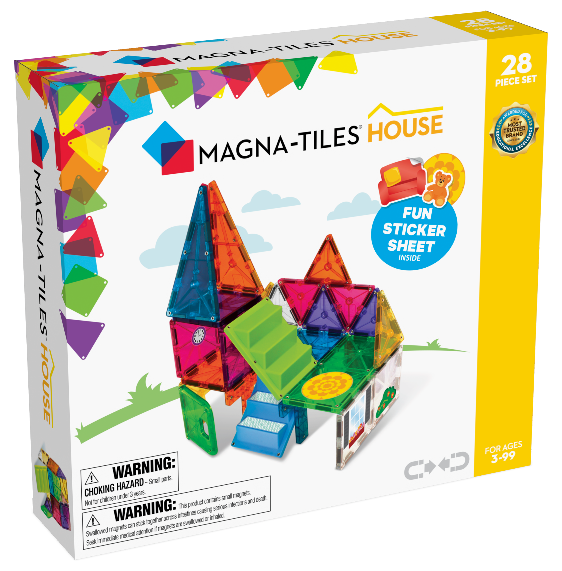 Magna-Tiles Magnetisk Legetøj Hus – 28 Dele Tilbud!