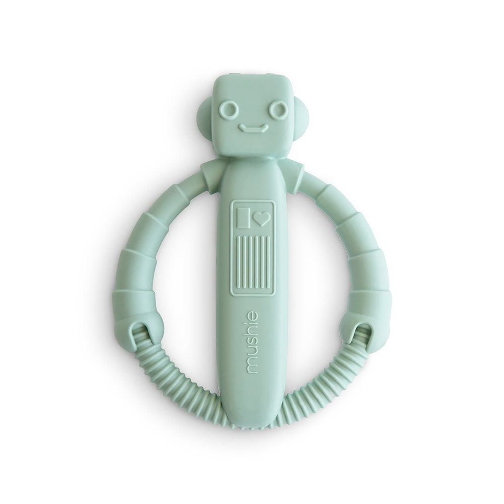 Mushie Robot Bidering – Cambridge Blue Tilbud!