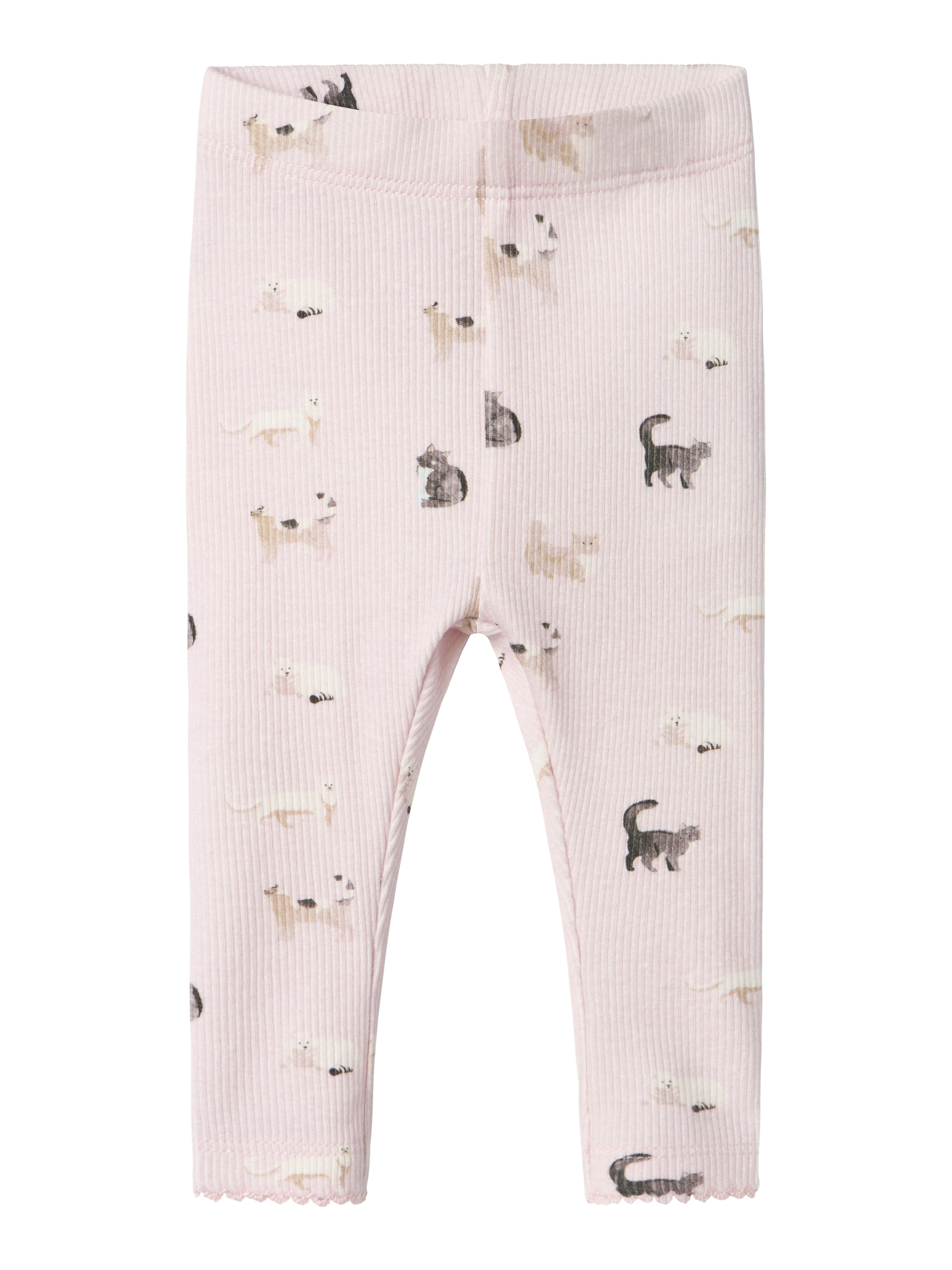 Name It Brigit Leggings - Lys Lilla Katteprint til Piger