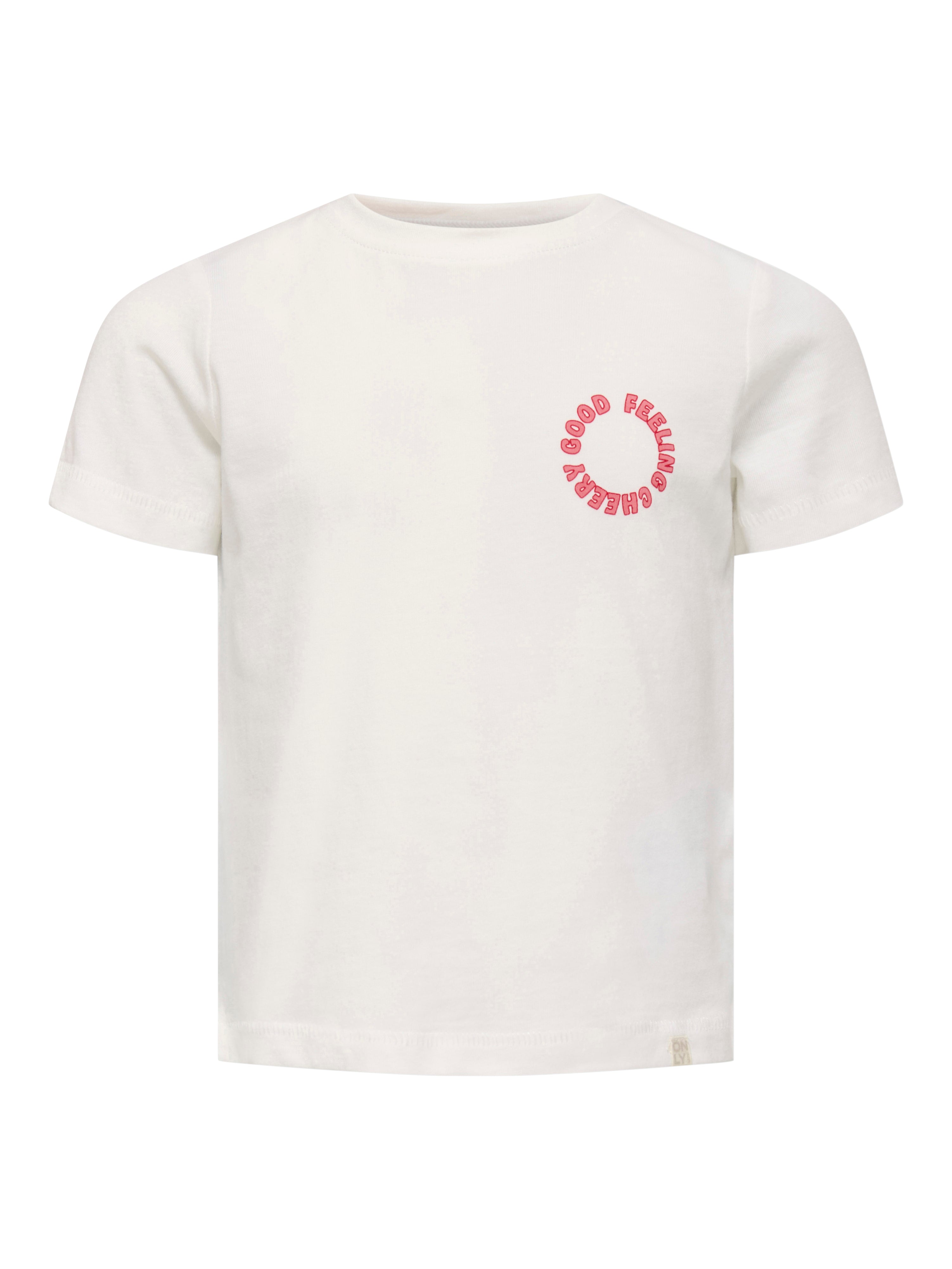 Only Mini Candy Life T-shirt - Cloud Dancer - Fantastisk Stil