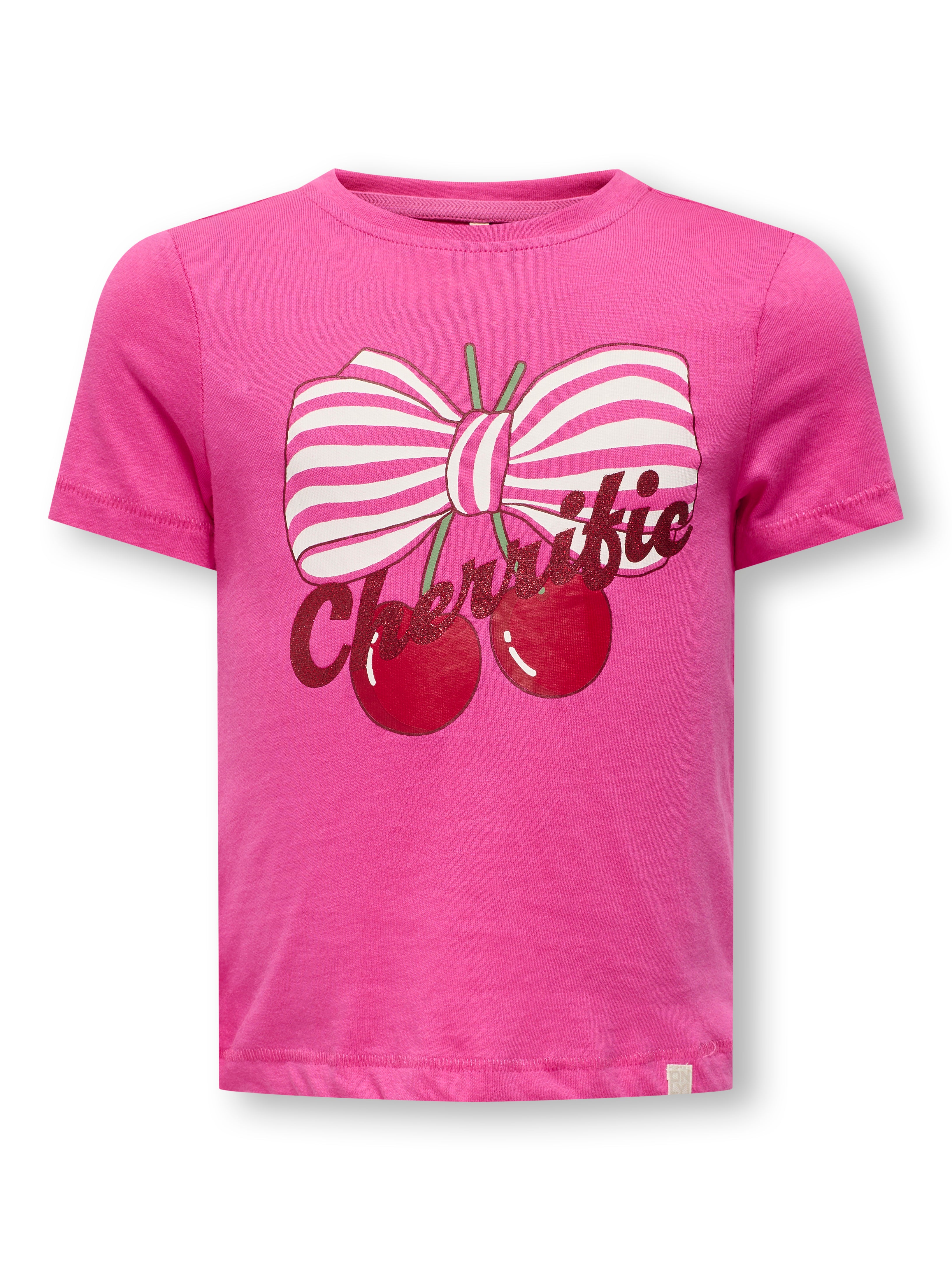 Only Mini Candy Life T-shirt - Fuchsia Fedora til børn
