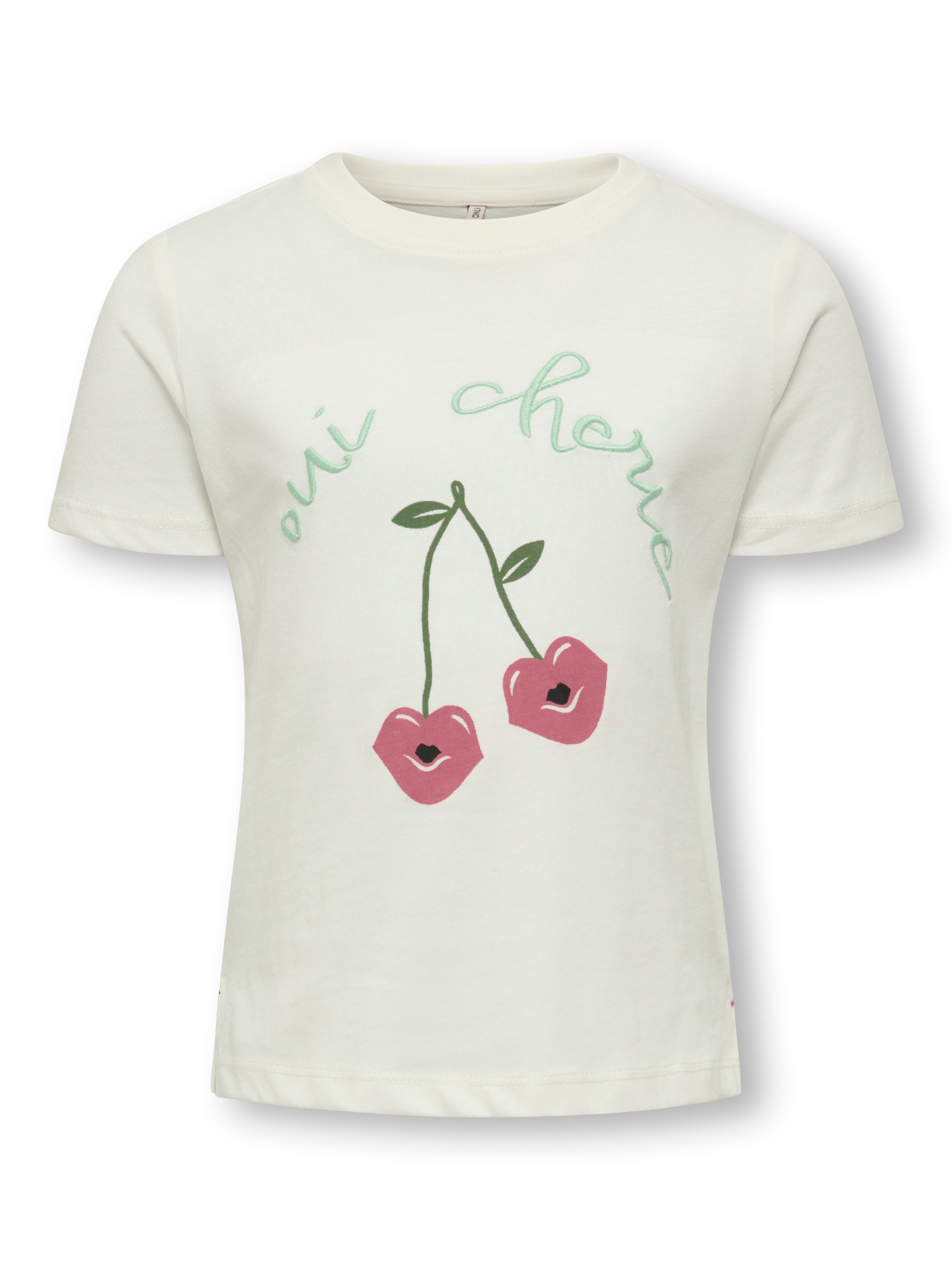 Only Mini Candy Life T-shirt med Kirsebærprint - Tilbud!