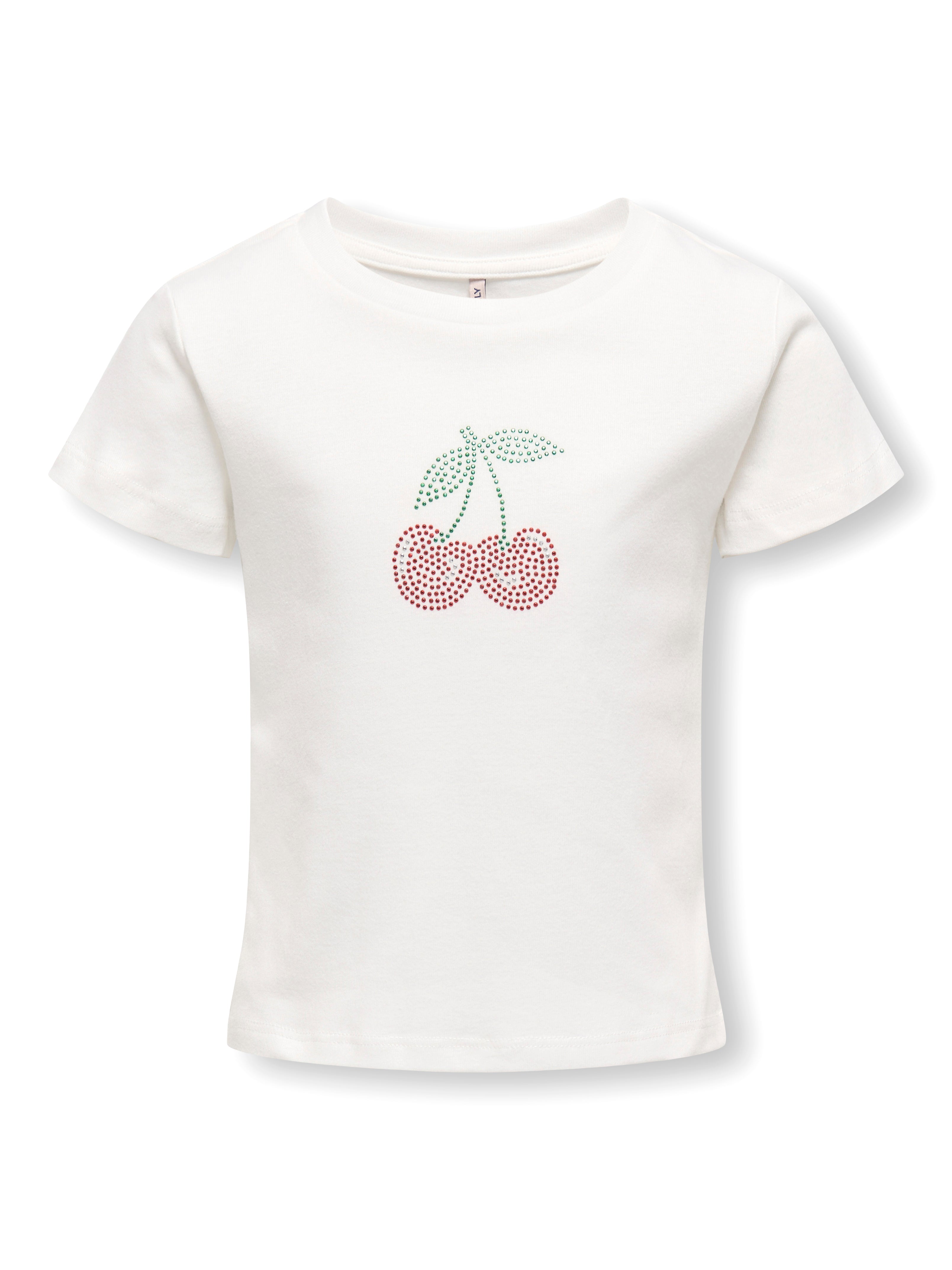 Sjov Kirsebærprint Bluse til Børn - Only Mini Kira Life
