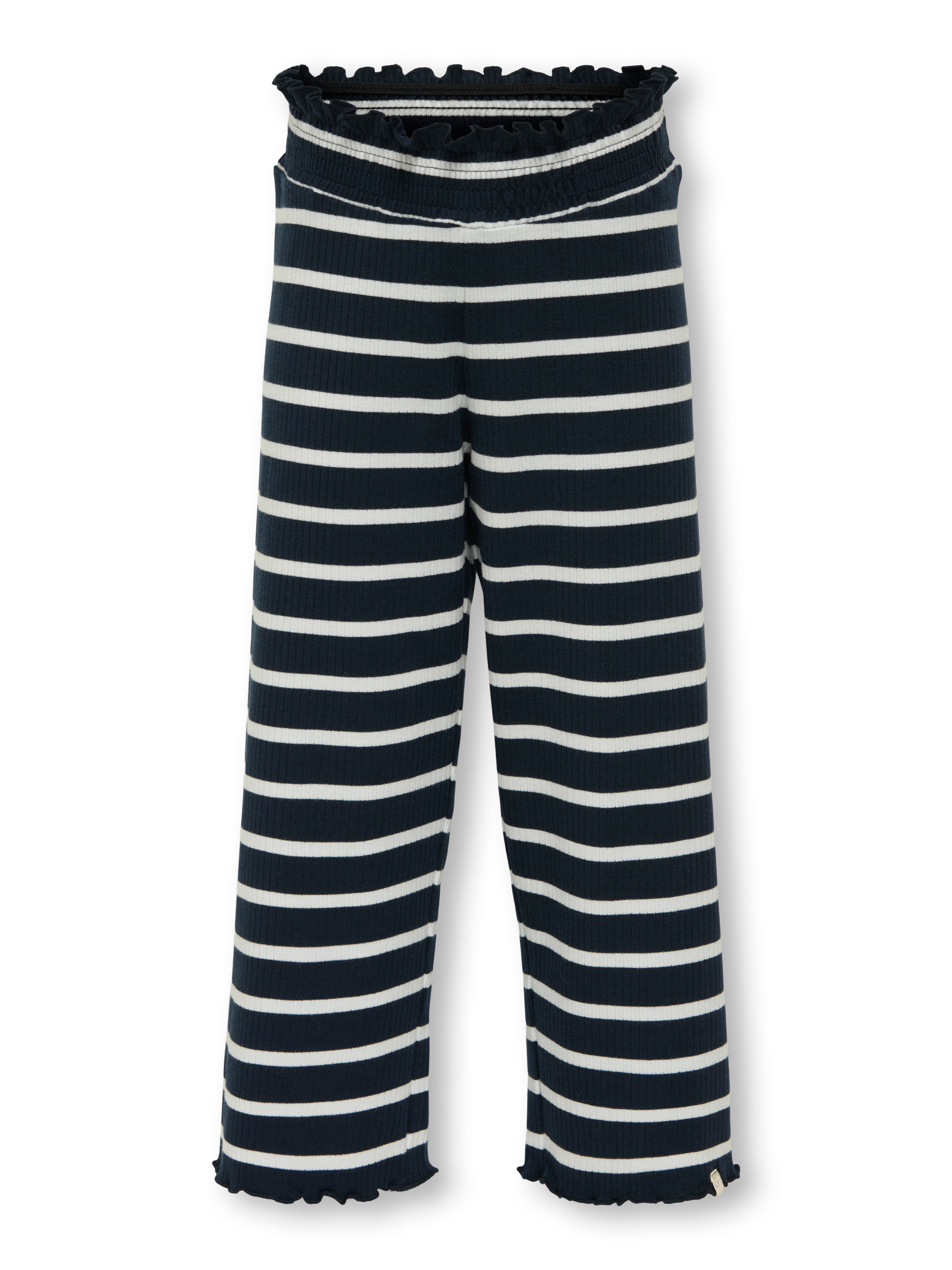 Only Mini Sadie Stribede Bukser - Navy Blazer Udsalg!