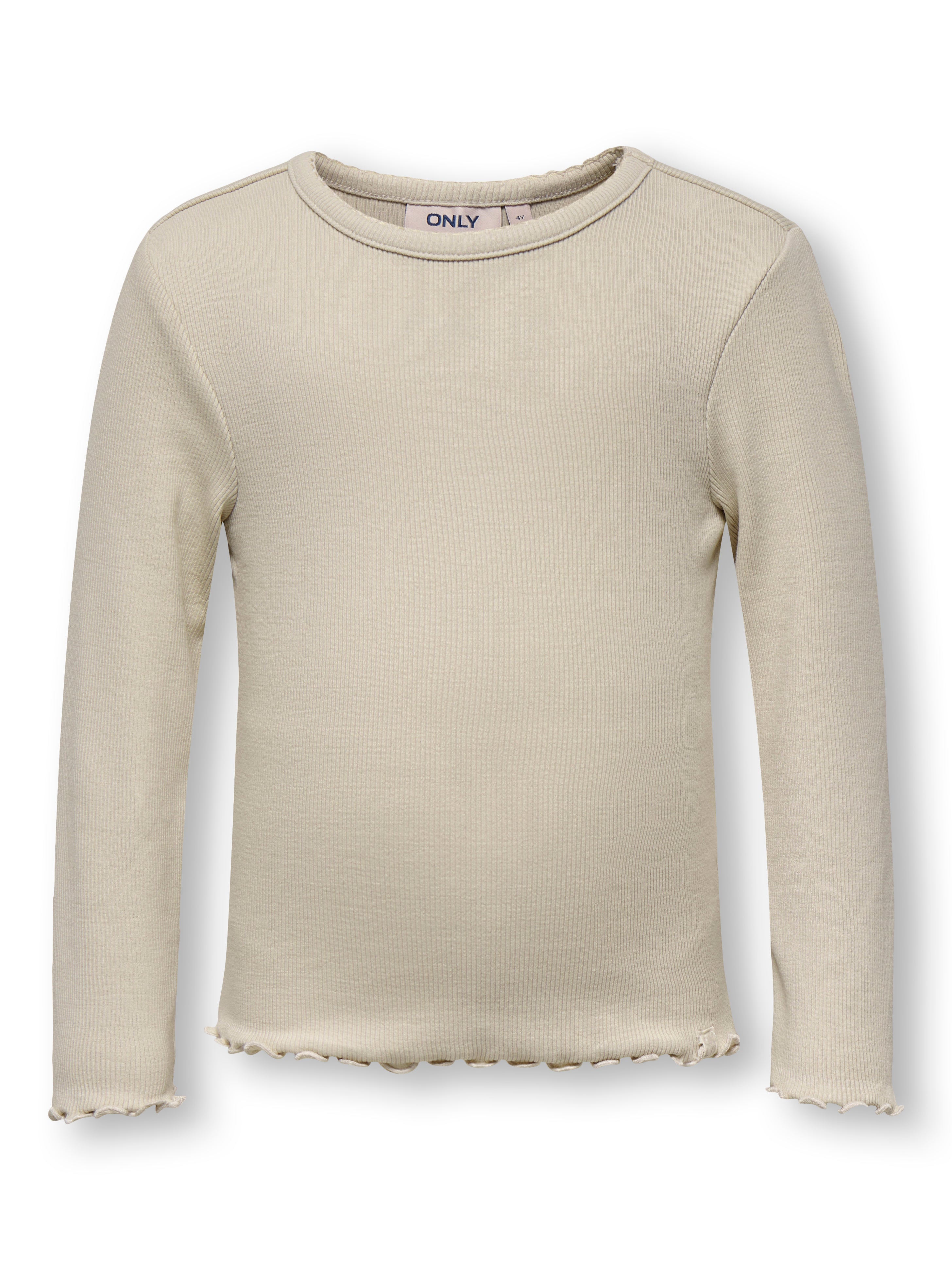 Only Mini Trinny Life Solid Top - Pumice Stone Børnebluse