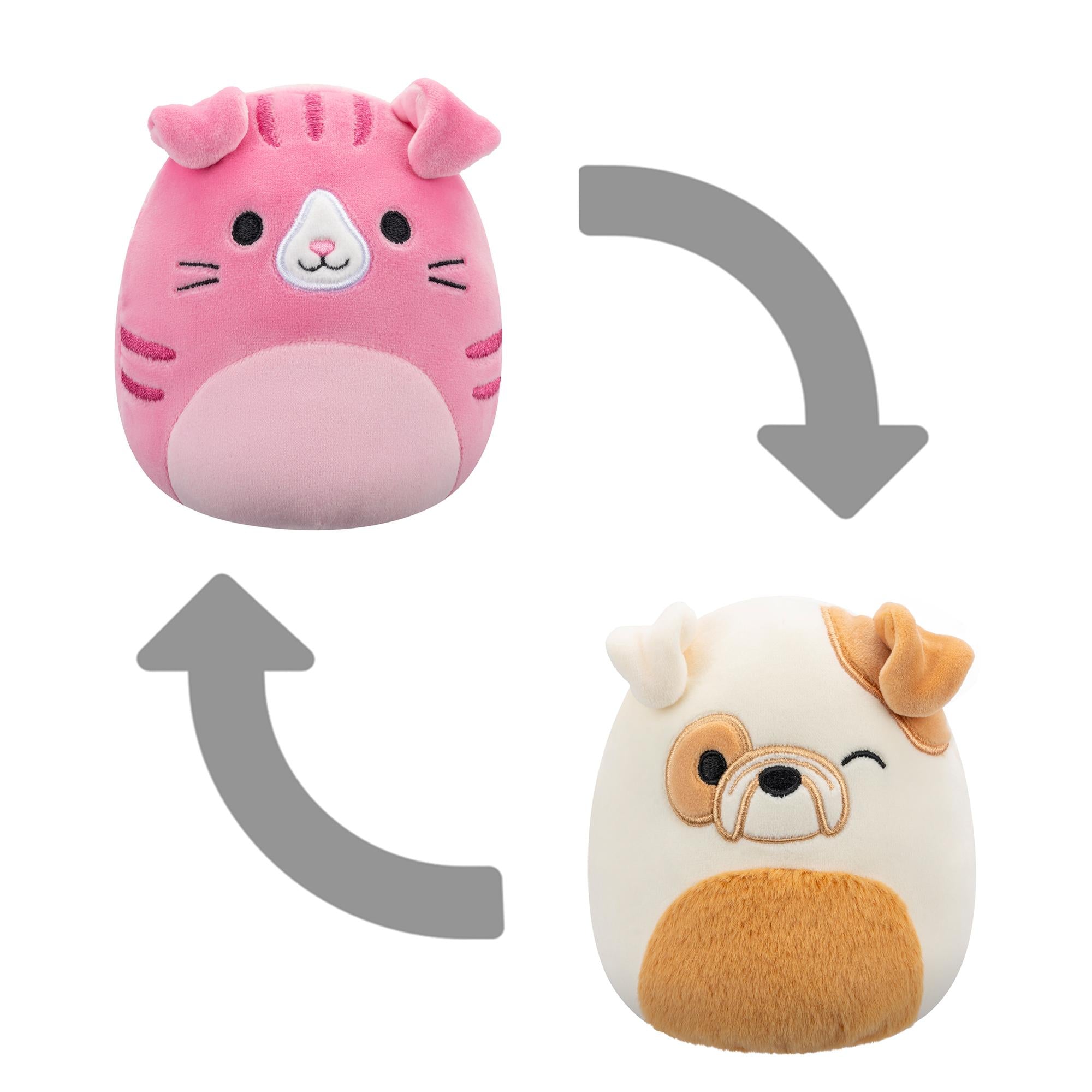 Squishmallows – Flip A Mallow Geraldine/Brock 13 cm Krammedyr