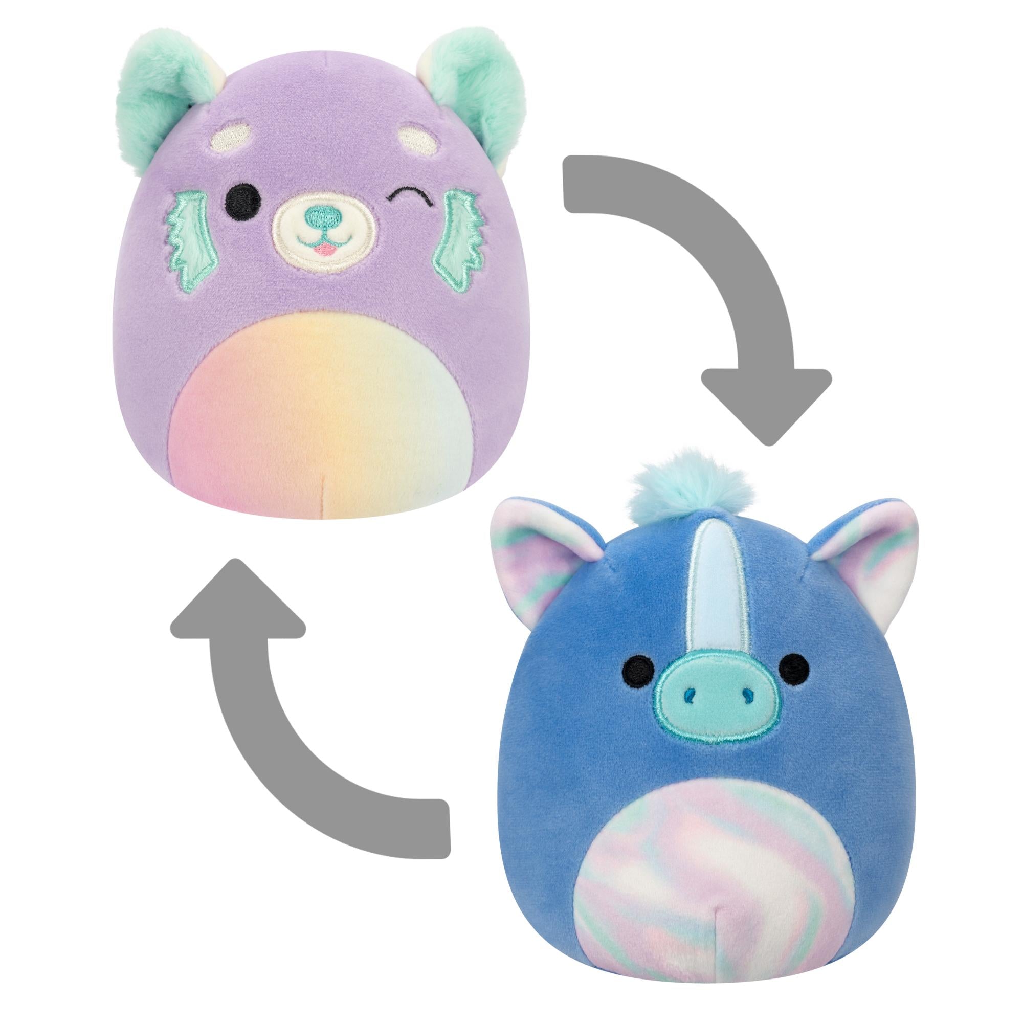 Squishmallows - Flip A Mallow Lexis Romano 13 cm Bamse