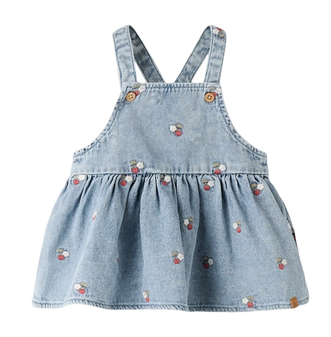 Lil Atelier Funda - Denim Emb Skirtall - Medium Blue Denim Emb -   Cm