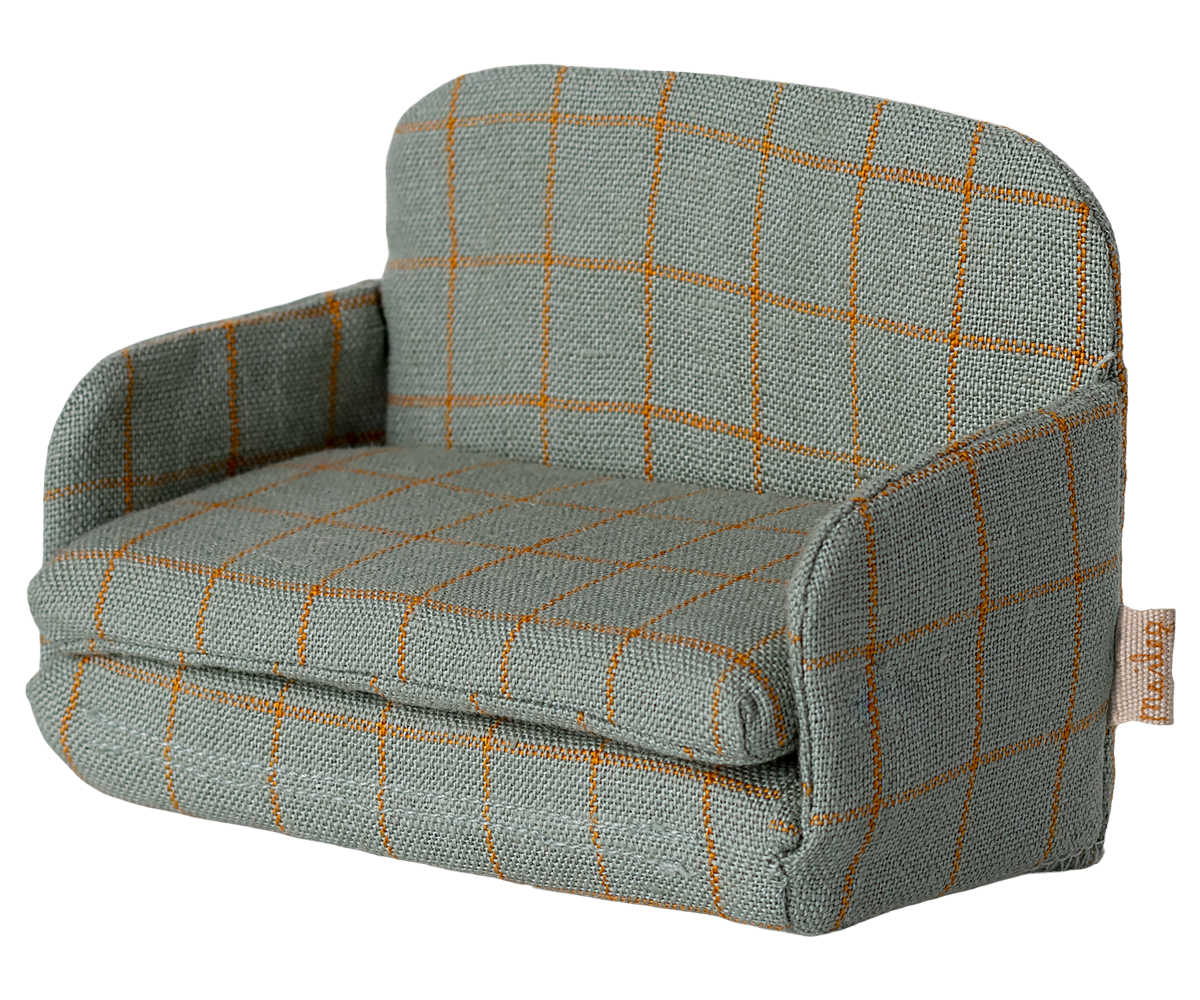 Maileg Sofa Seng til Mus – Ternet Design til Leg og Hygge