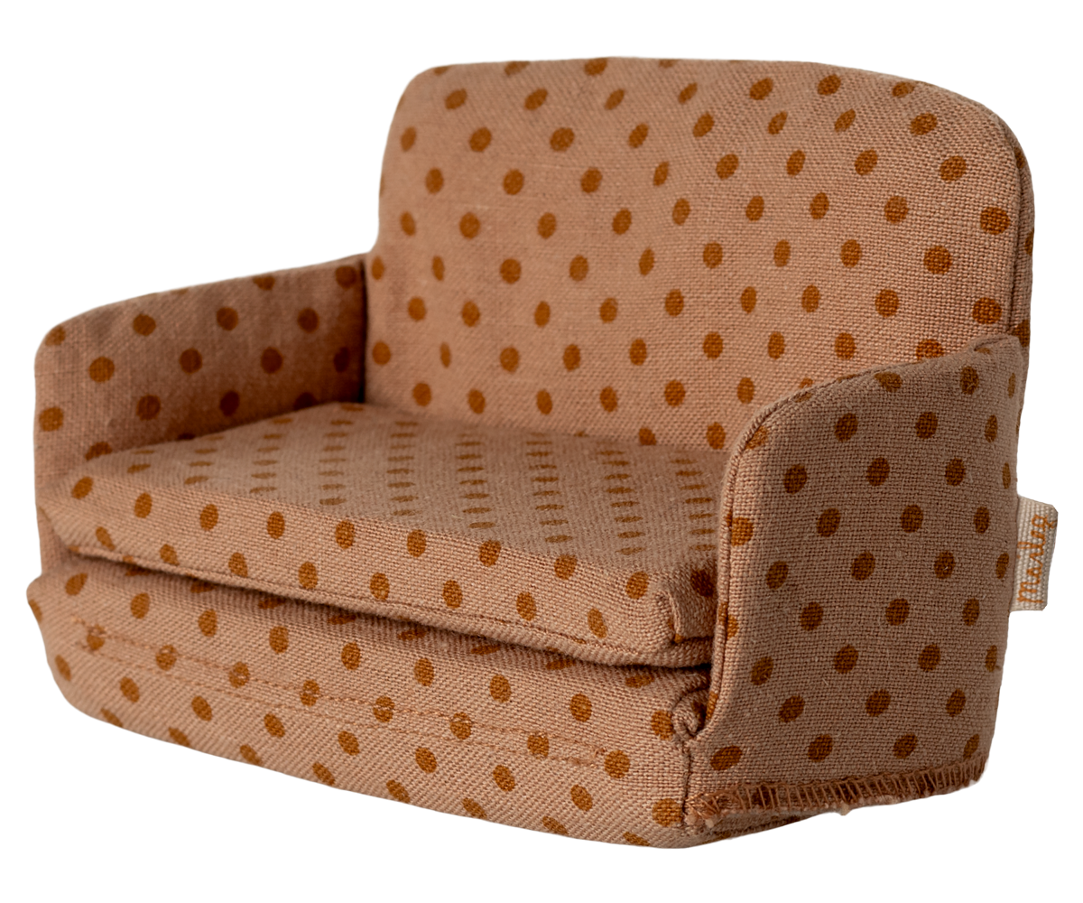 Maileg Sofa Seng til Mus - Prikker i Blødt Stof