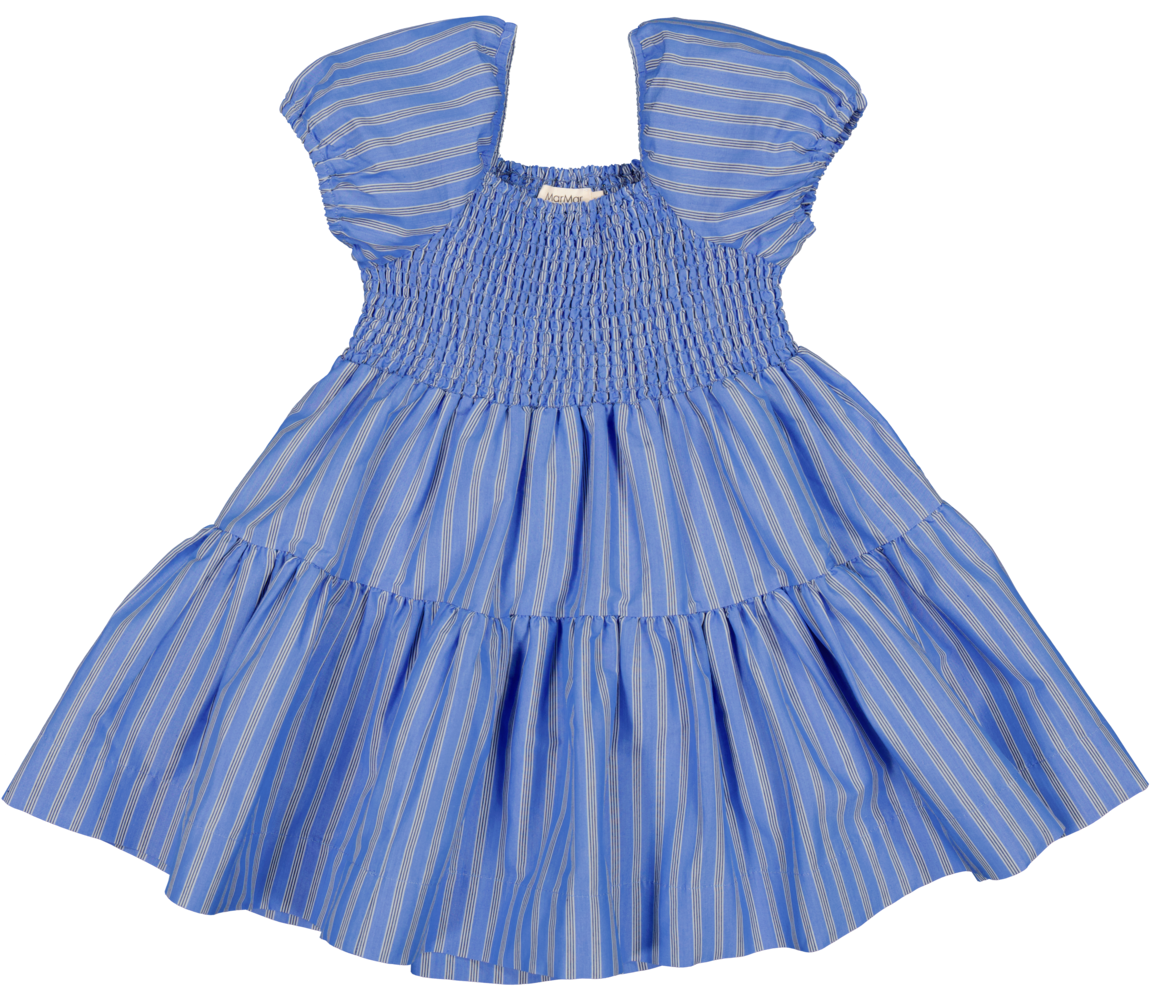 Marmar Dyman Kjole - Cornflower Stripe - Fantastisk Tilbud!