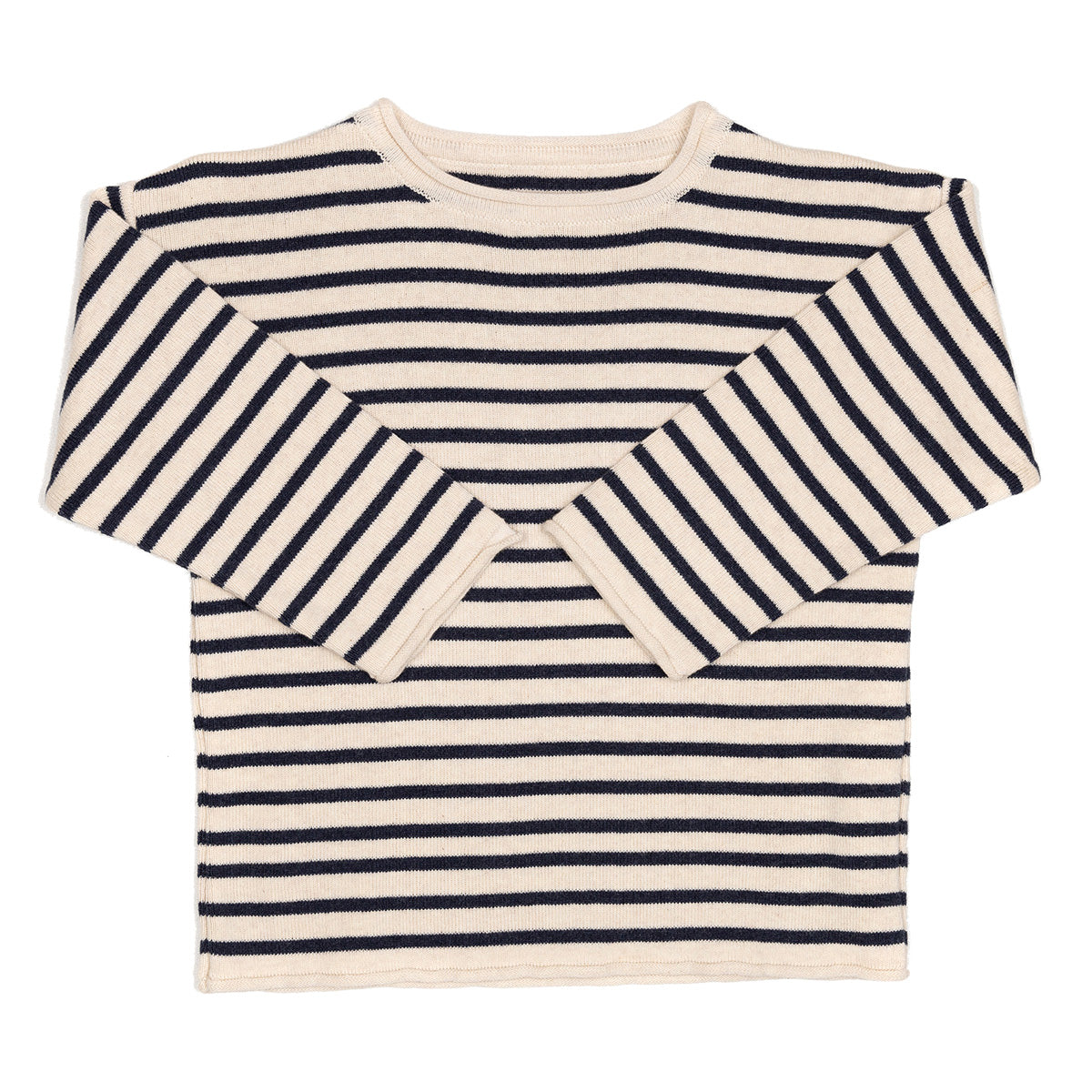 Huttelihut Navy Stribet Striksweater til Børn – Udsalg!