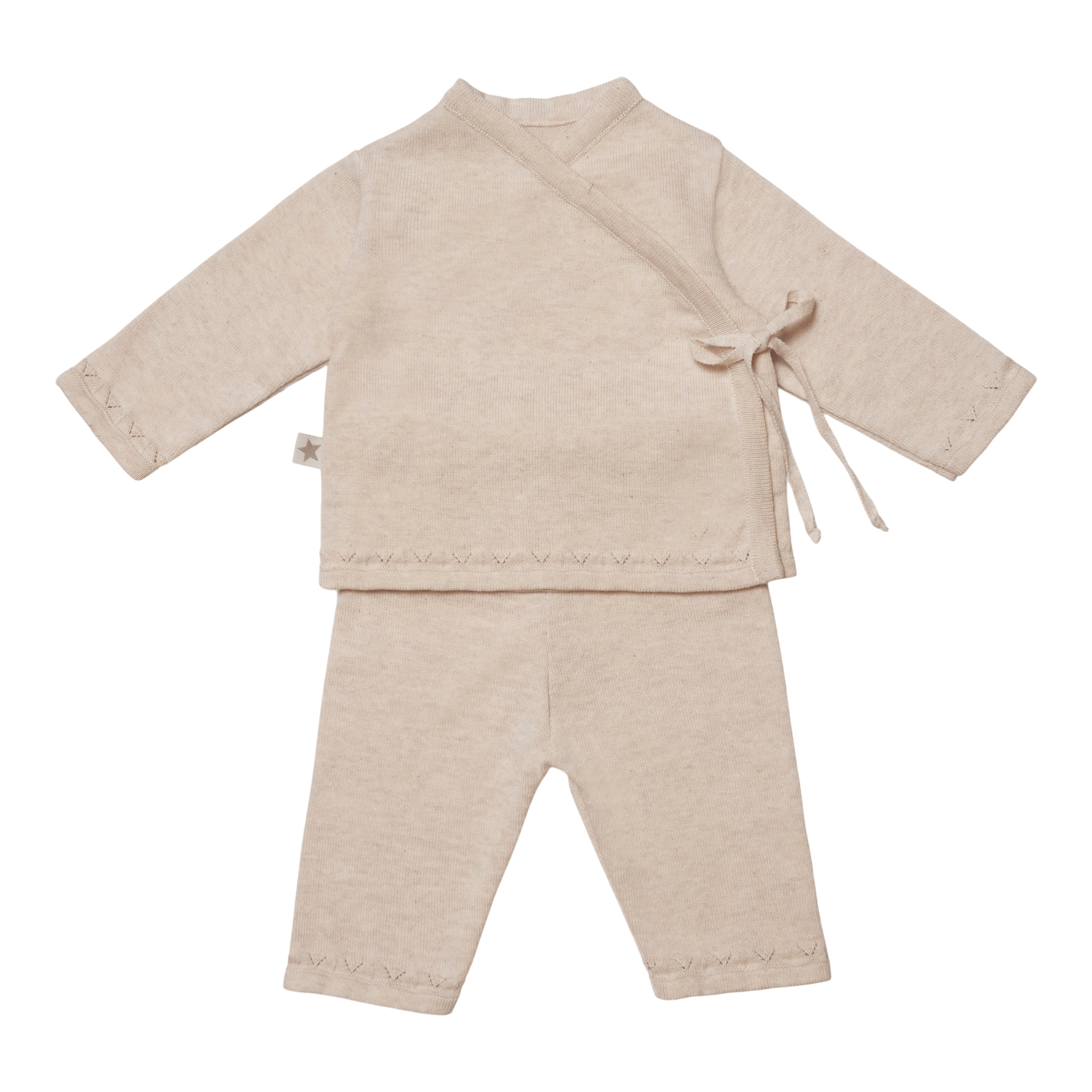 Huttelihut Lani Uldsæt til Baby – Bluse og Bukser i Off White