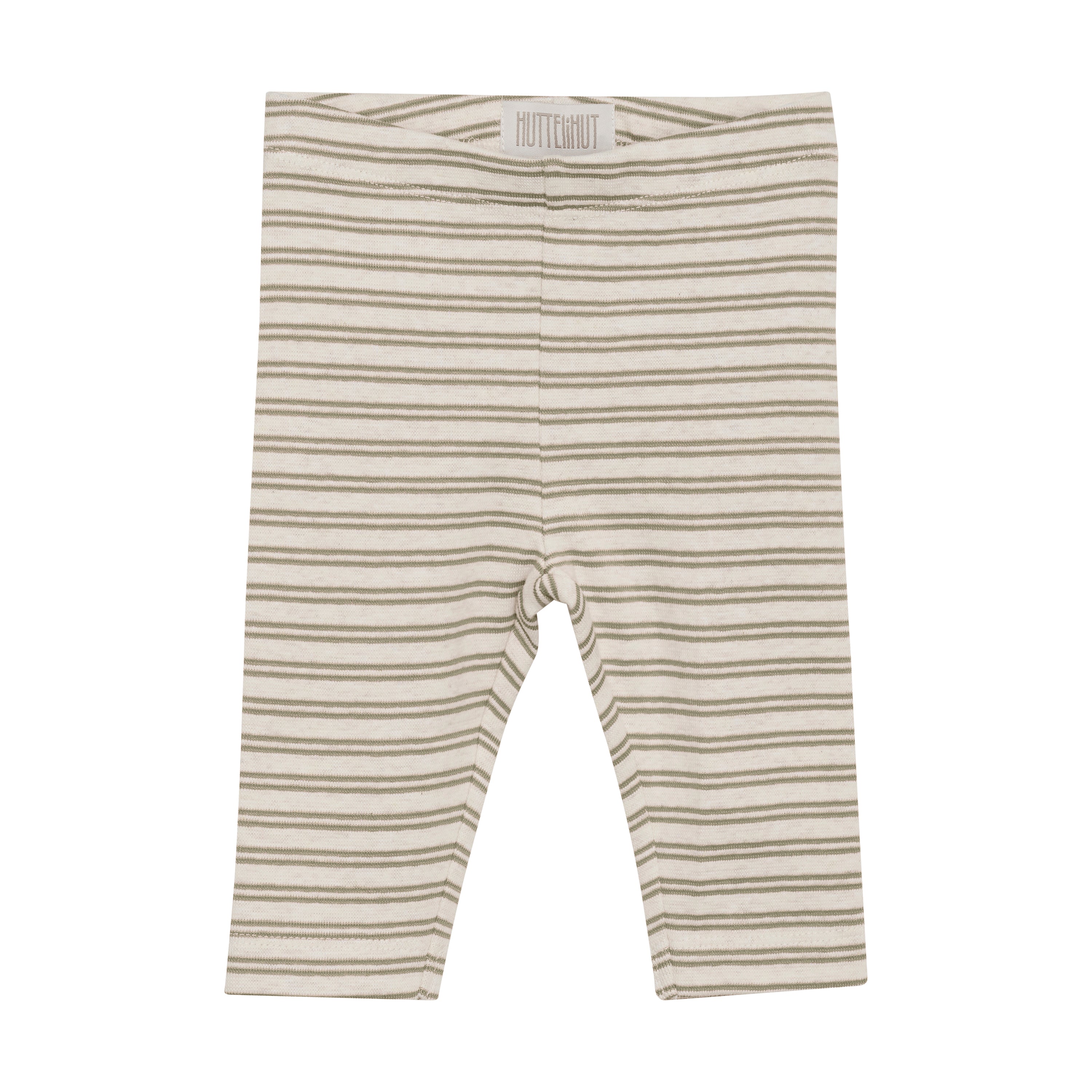 Huttelihut Stribede Rib Leggings – Silver Sage Tilbud!