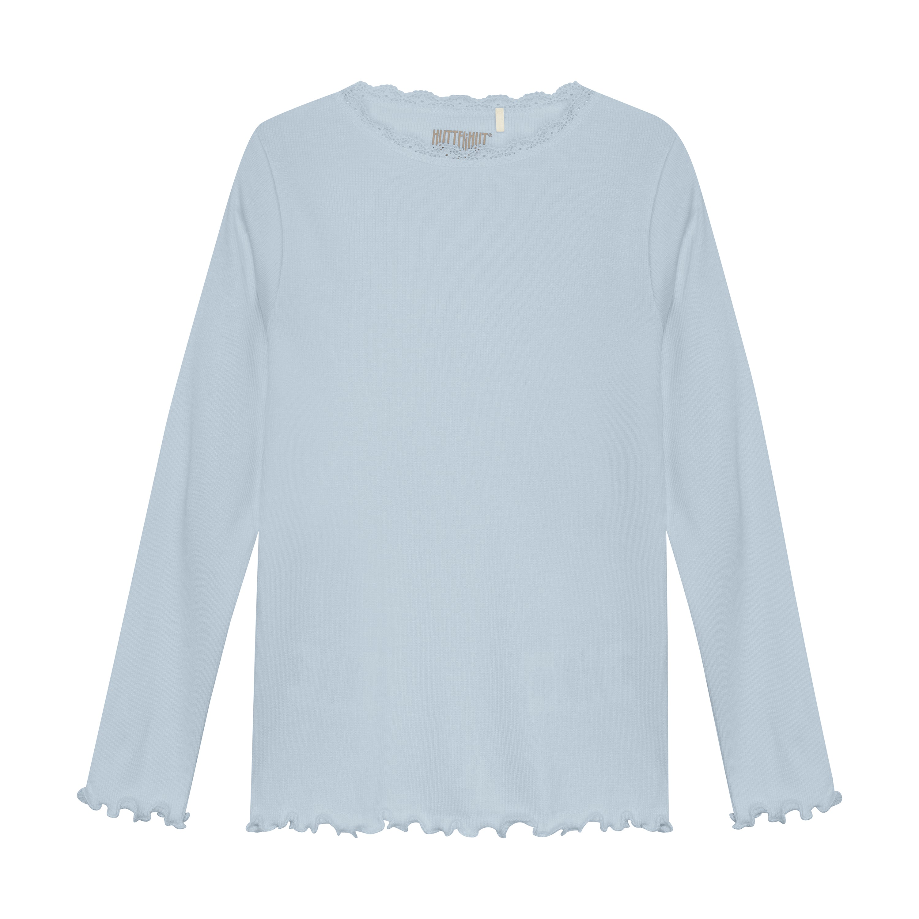 Huttelihut Rib Bluse - Celestial Blue til Børn - Elegant Design