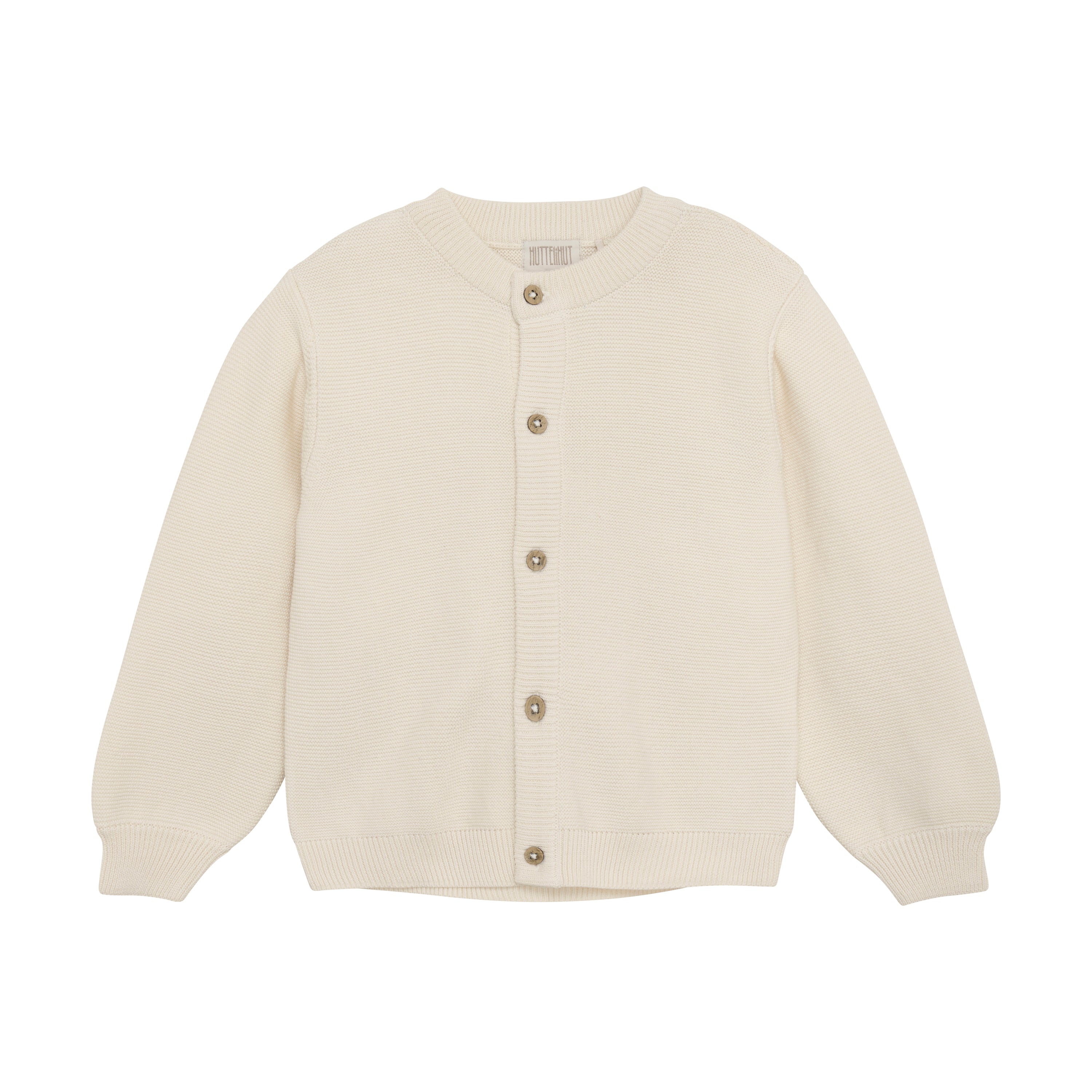 Huttelihut Strik Cardigan - Eggnog - Begrænset Udgave