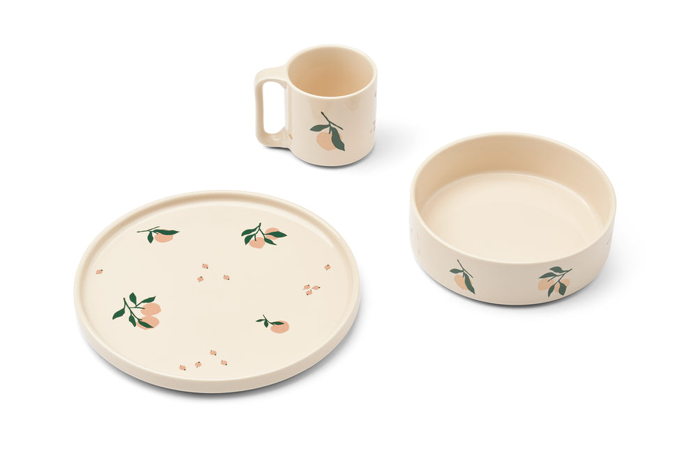 Liewood Camren Porcelænssæt – Ferskenfarvet Elegance