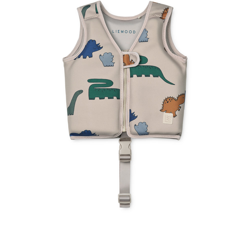 Liewood Badevest til Børn – Dinosaurer til Vandleg
