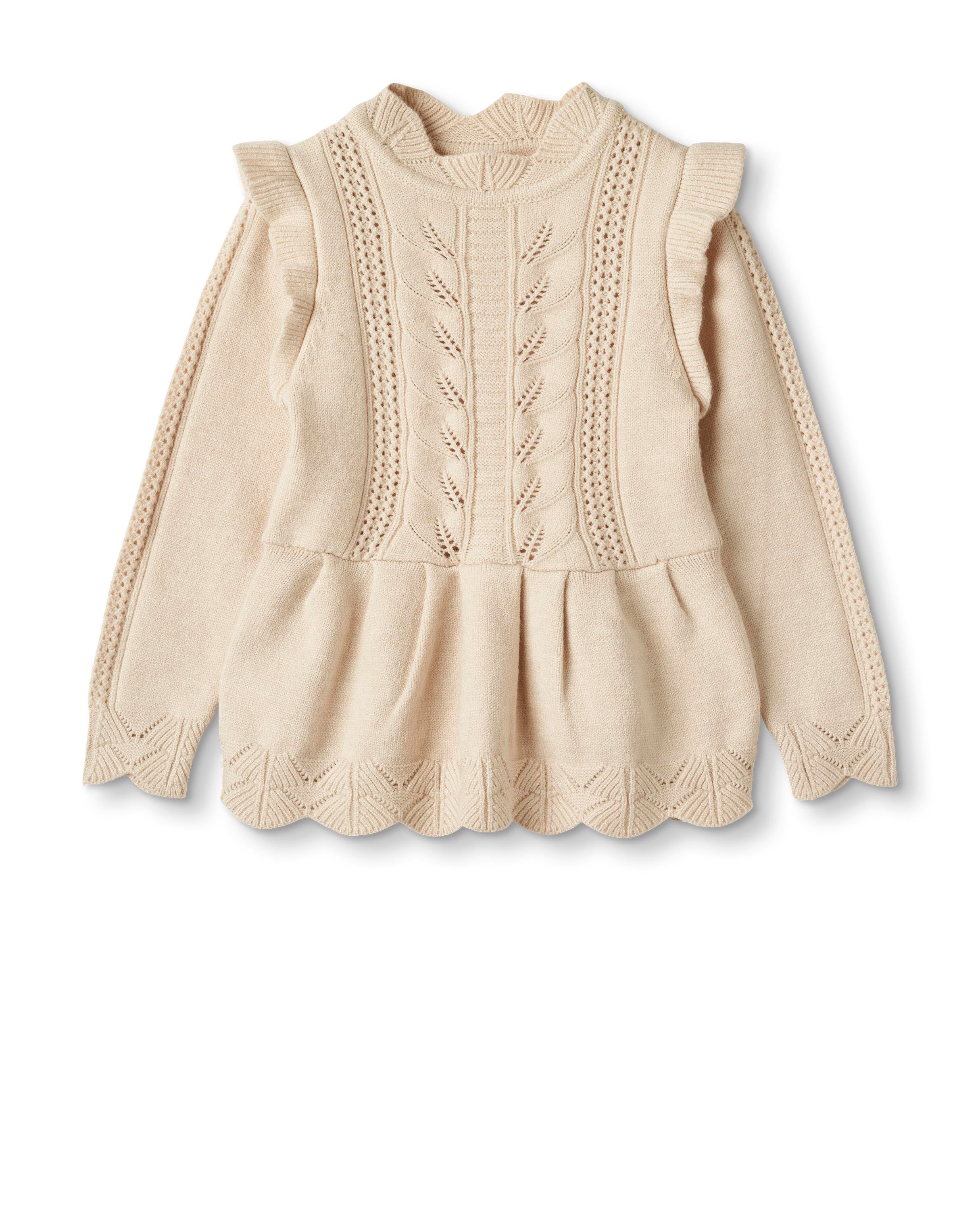 Fliink Alilly Peplum Bluse – Sandshell – Udsalg!