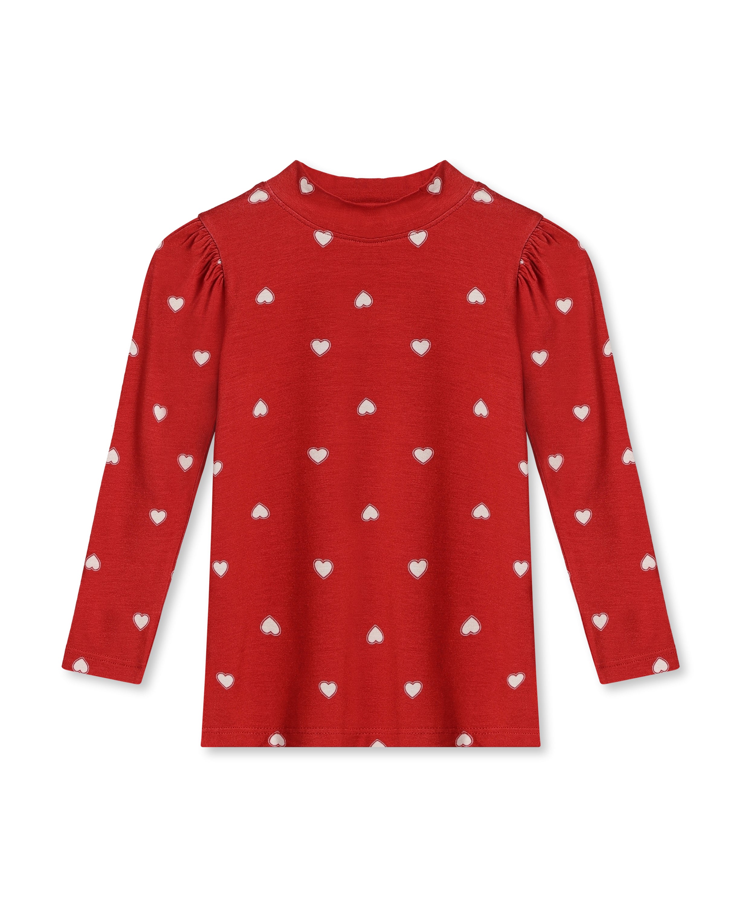 Fliink Kelly Puff Bluse - Pompeian Rød - Stilfuld Elegance!