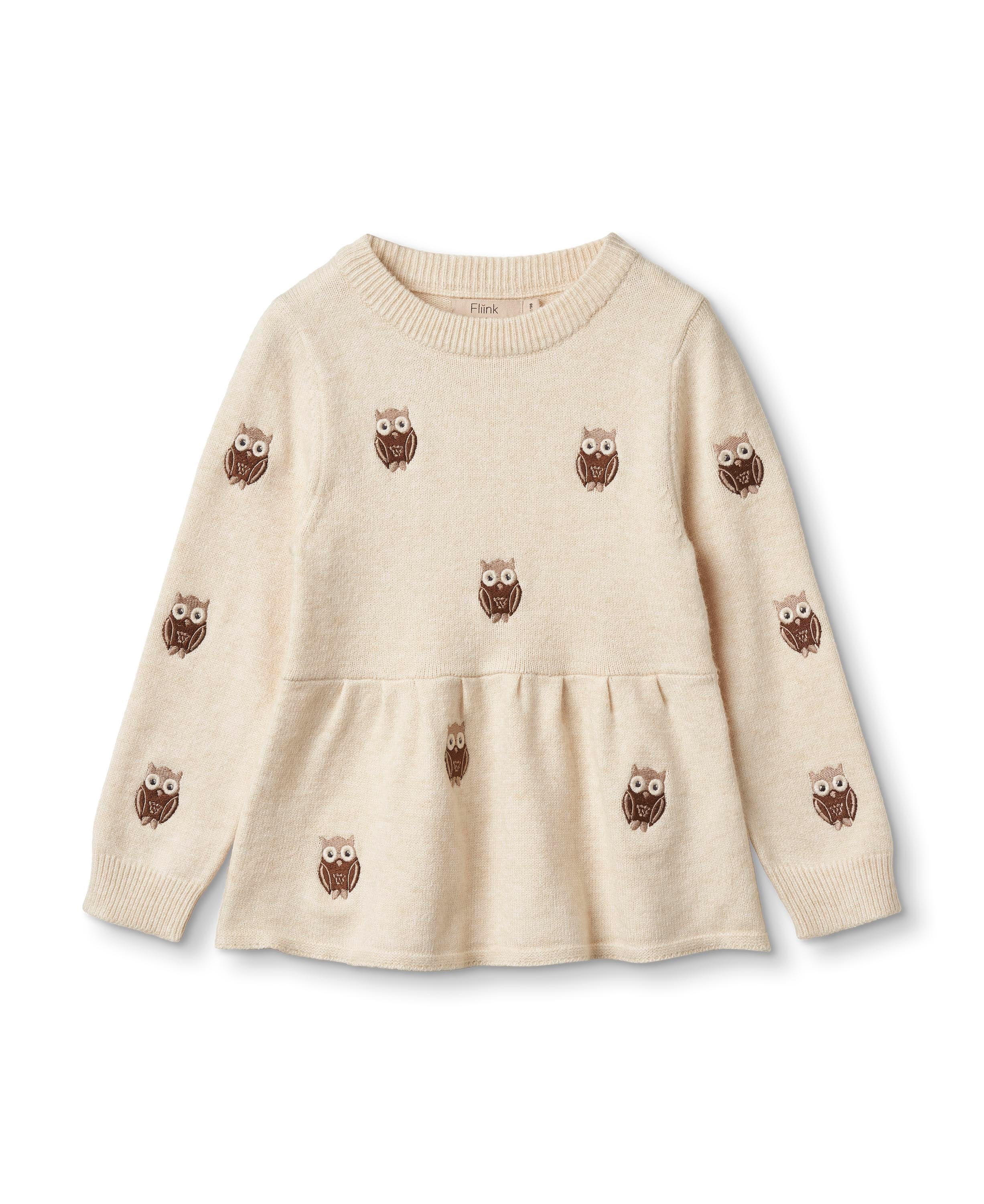 Fliink Alon Ugle Bluse – Sandshell – Fantastisk Tilbud!