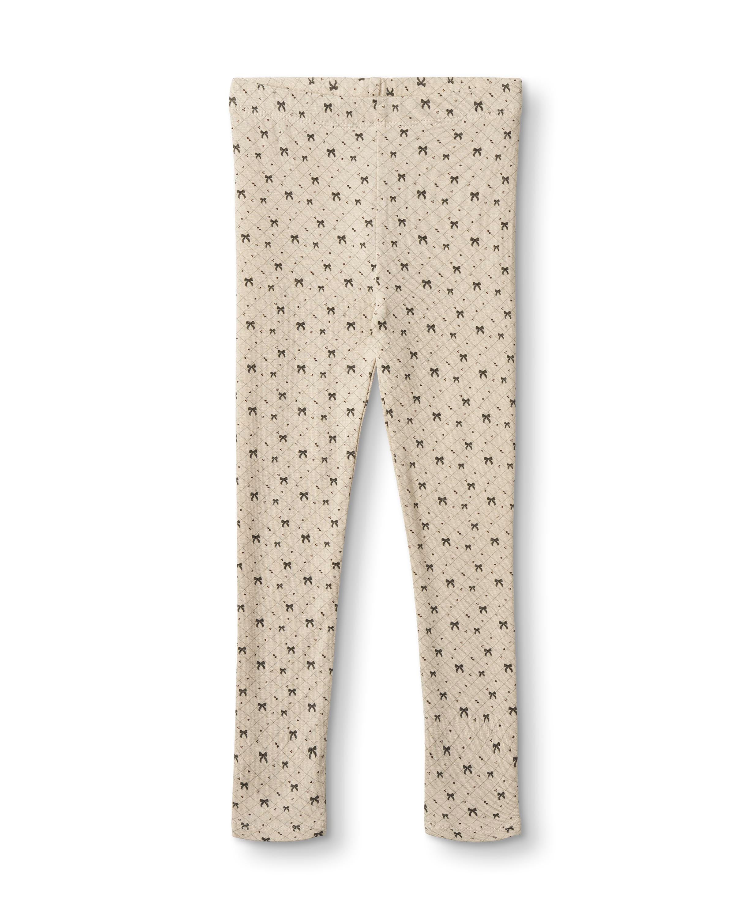 Fliink Kelly Leggings – Sandshell med Sløjfer til Børn