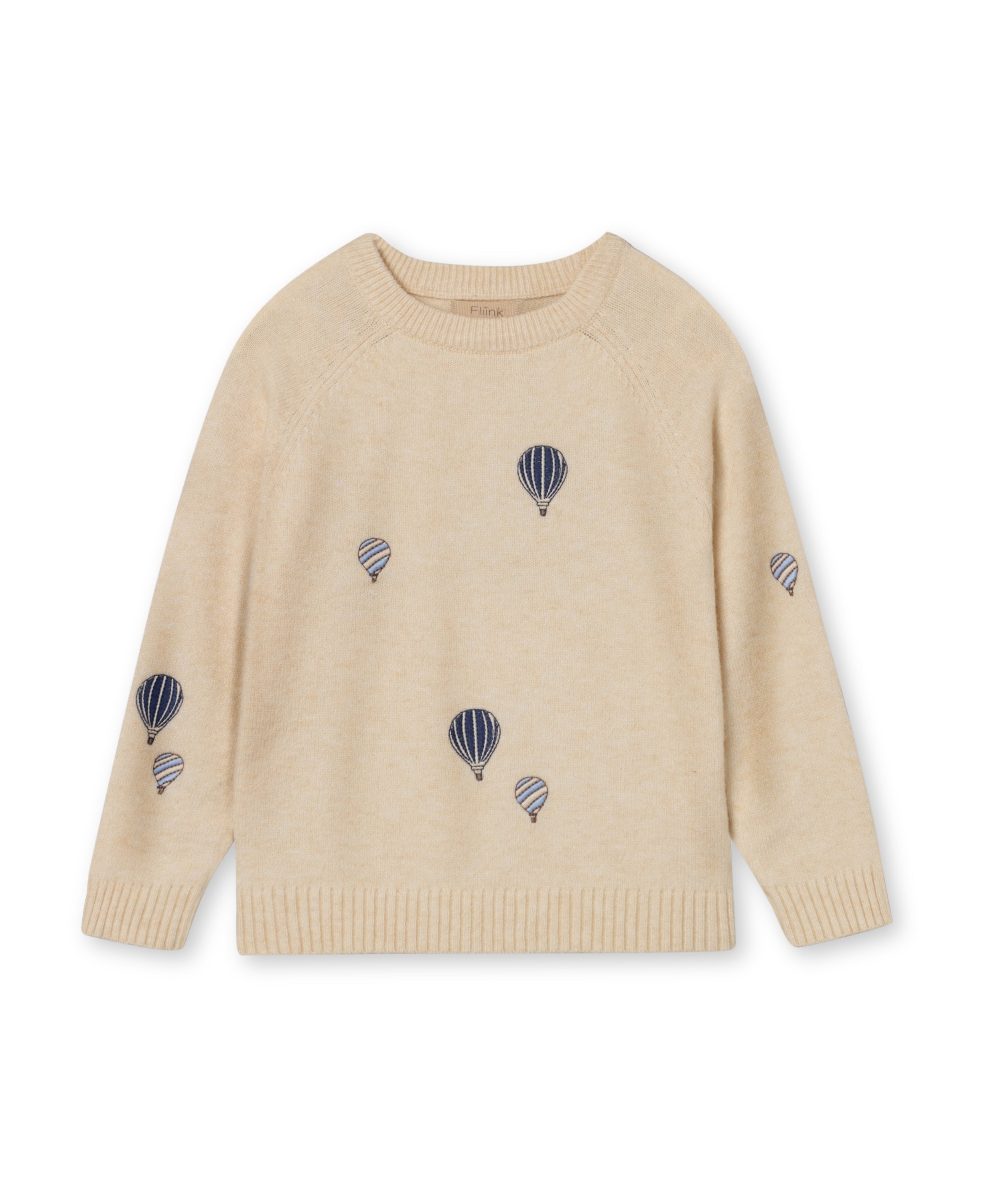 Fliink Alon Ballon Pullover - Broderet Børnebluse på Tilbud