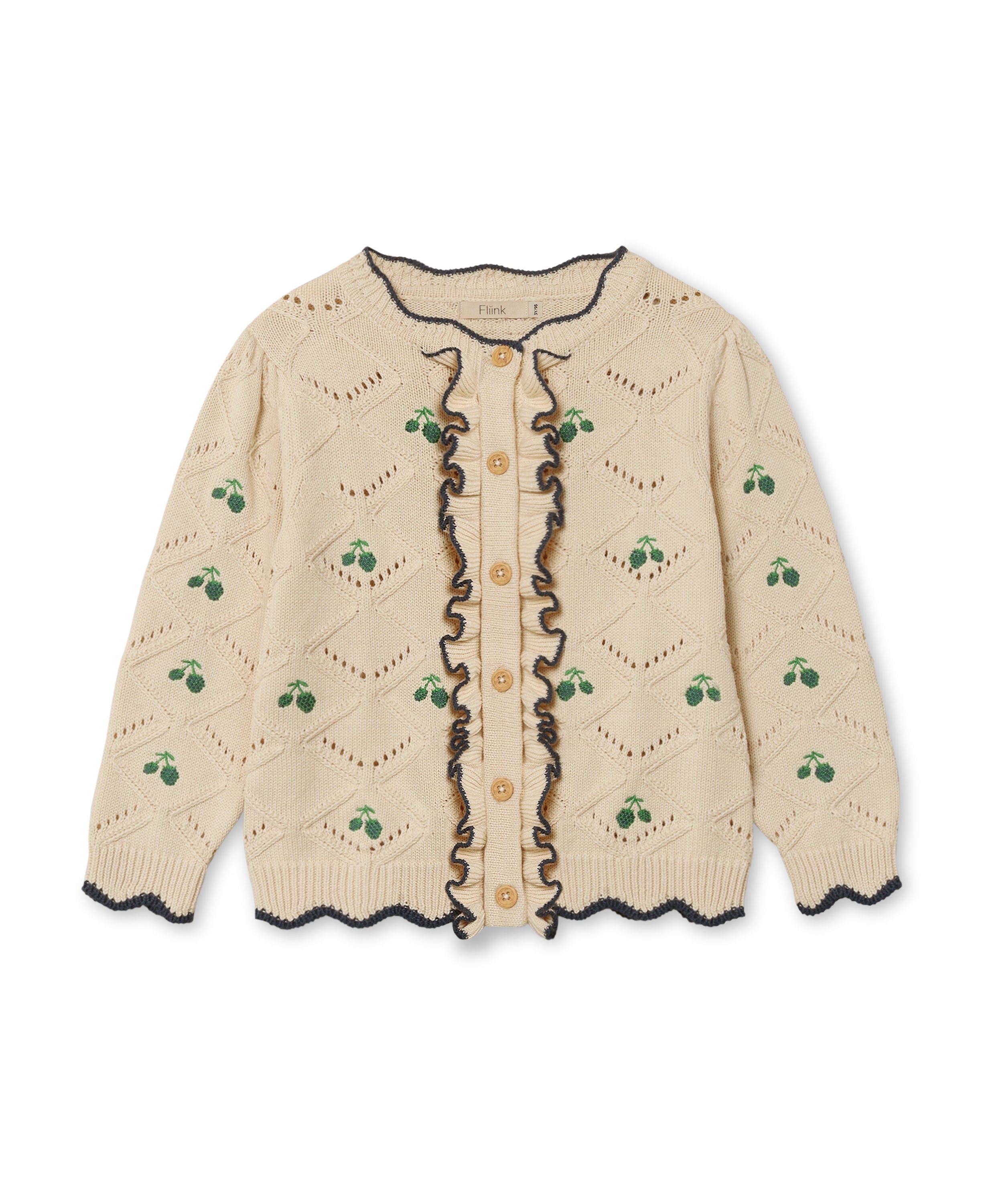 Fliink Mela Flæse Cardigan – Sandshell Tilbud!