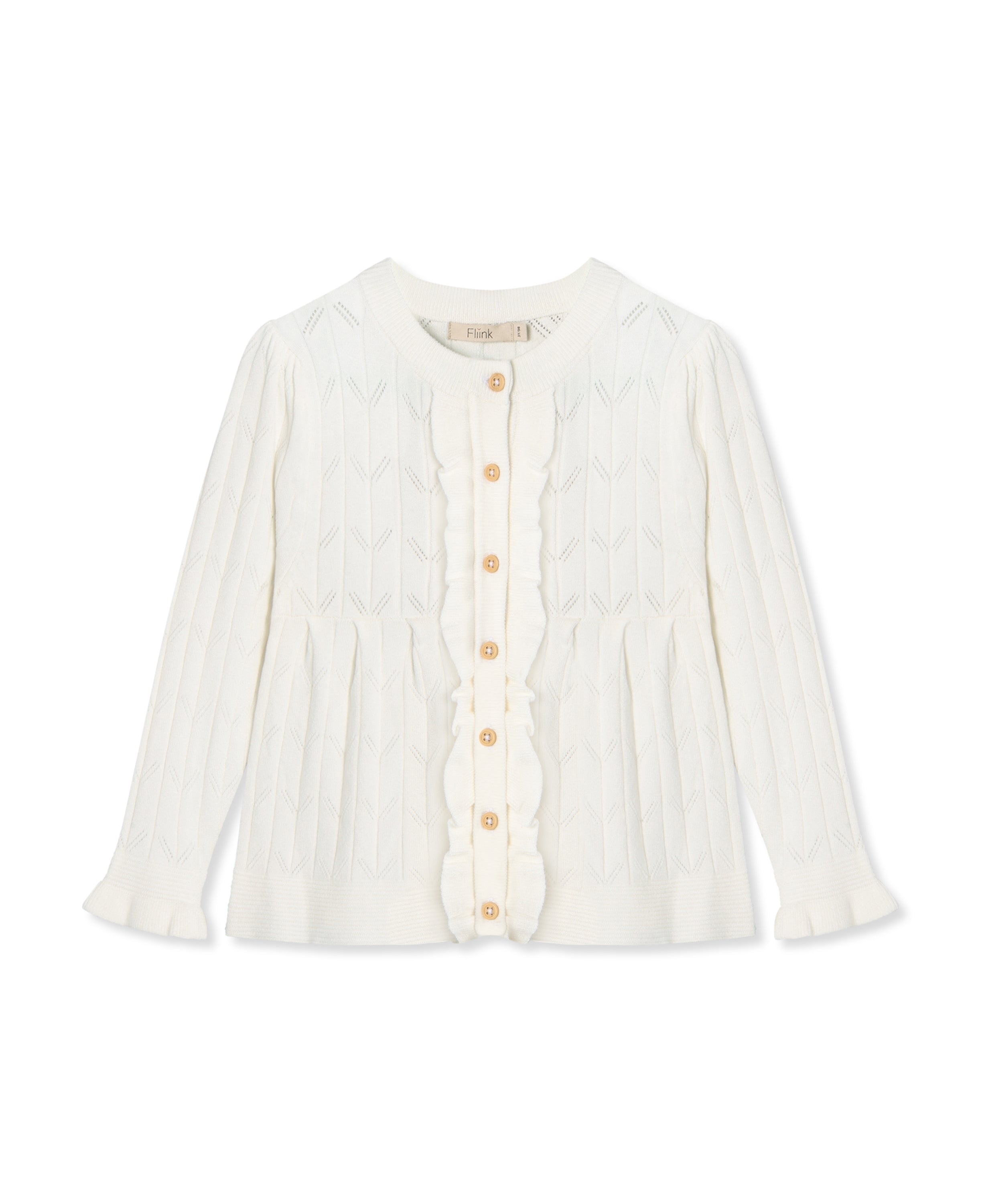 Fliink Sunny Cardigan - Cloud Dancer Tilbud!