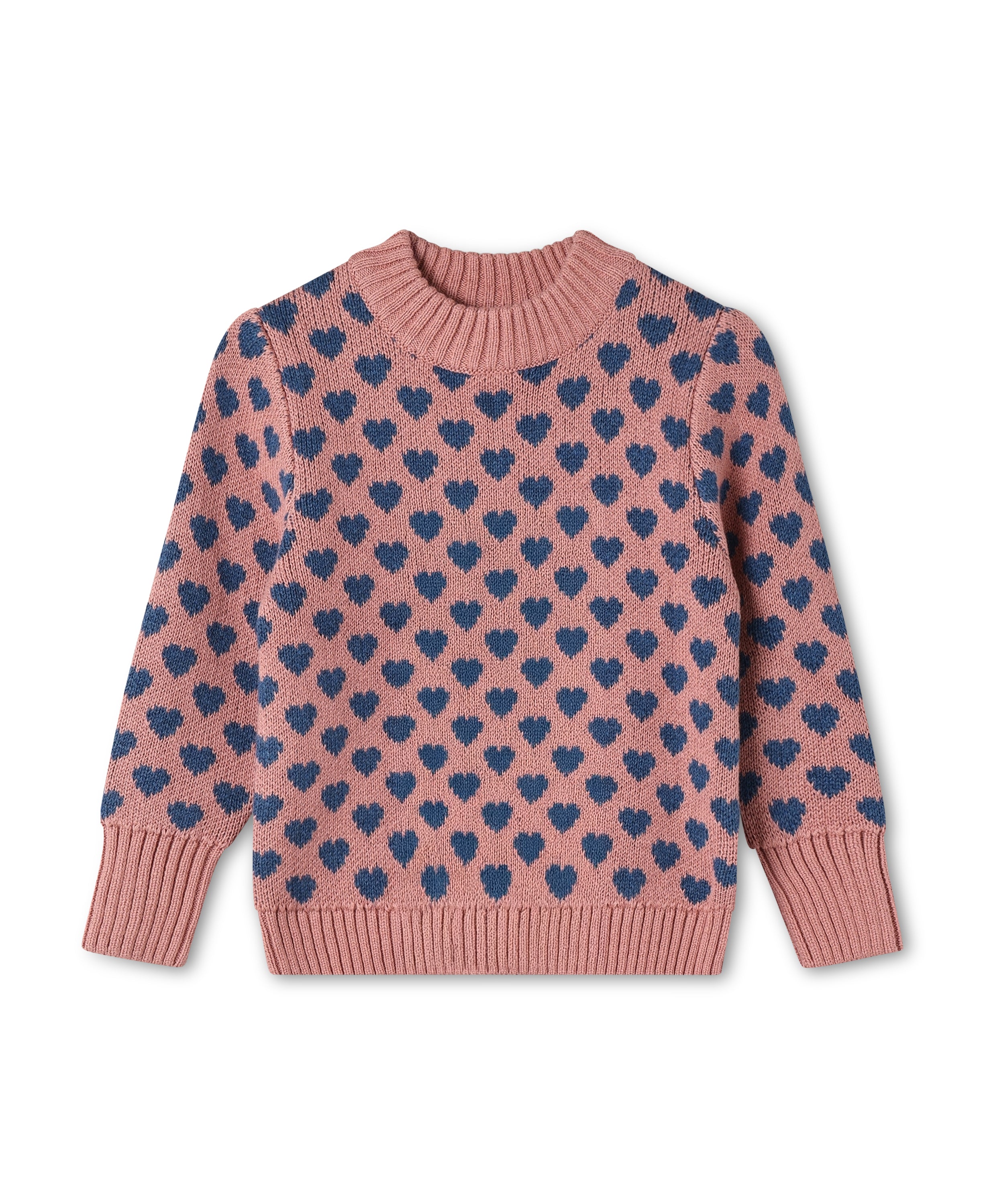 Fliink Janie Heart Pullover – Hjertebluse i Ash Rose