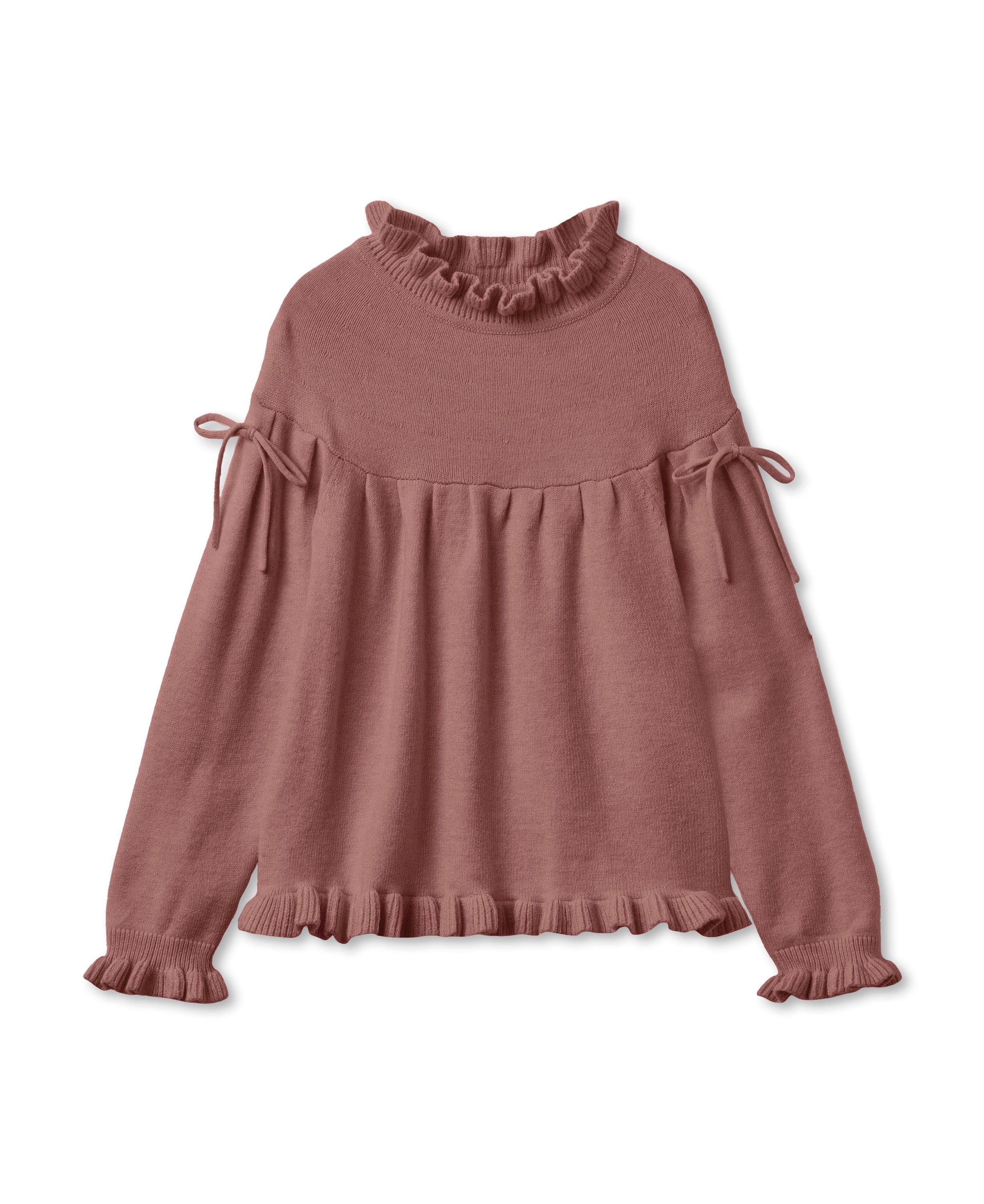 Fliink Kino Strikket Bluse – Ash Rose til Hverdags Elegance