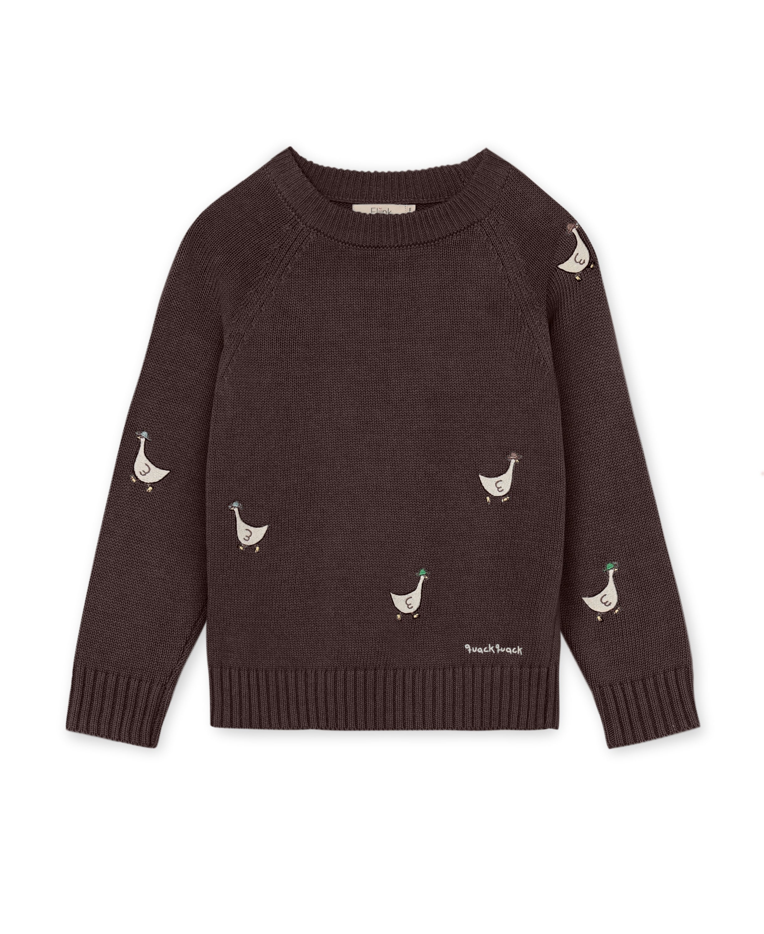 Fliink Mahdi Strikpullover – Kaffe Bønne – Komfortabel Elegance