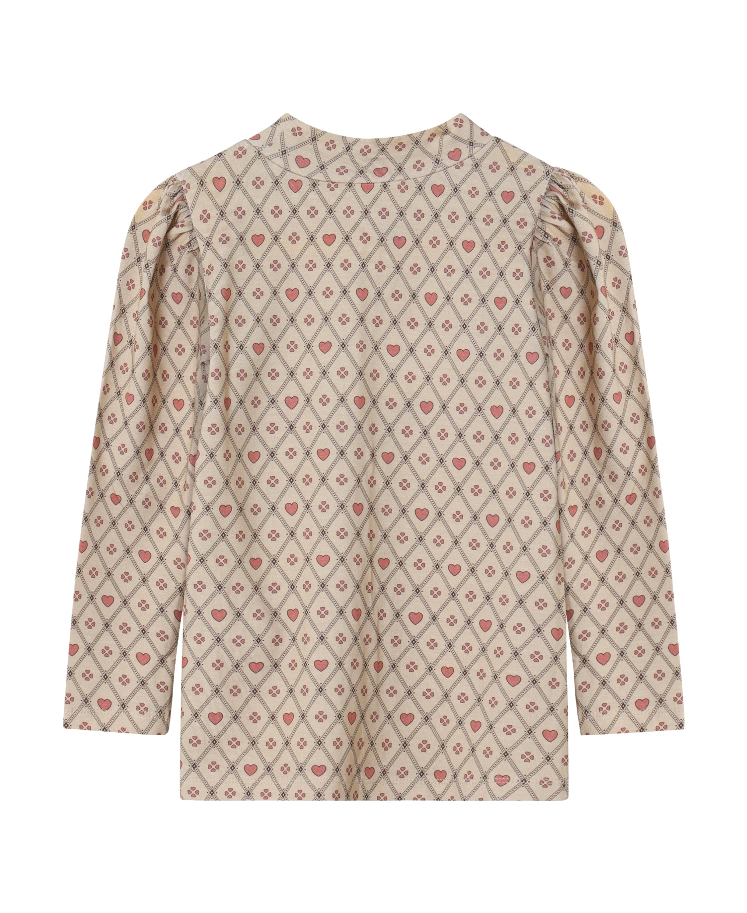 Fliink Kelly Heart Puff Bluse – Sandshell – Udsalg!